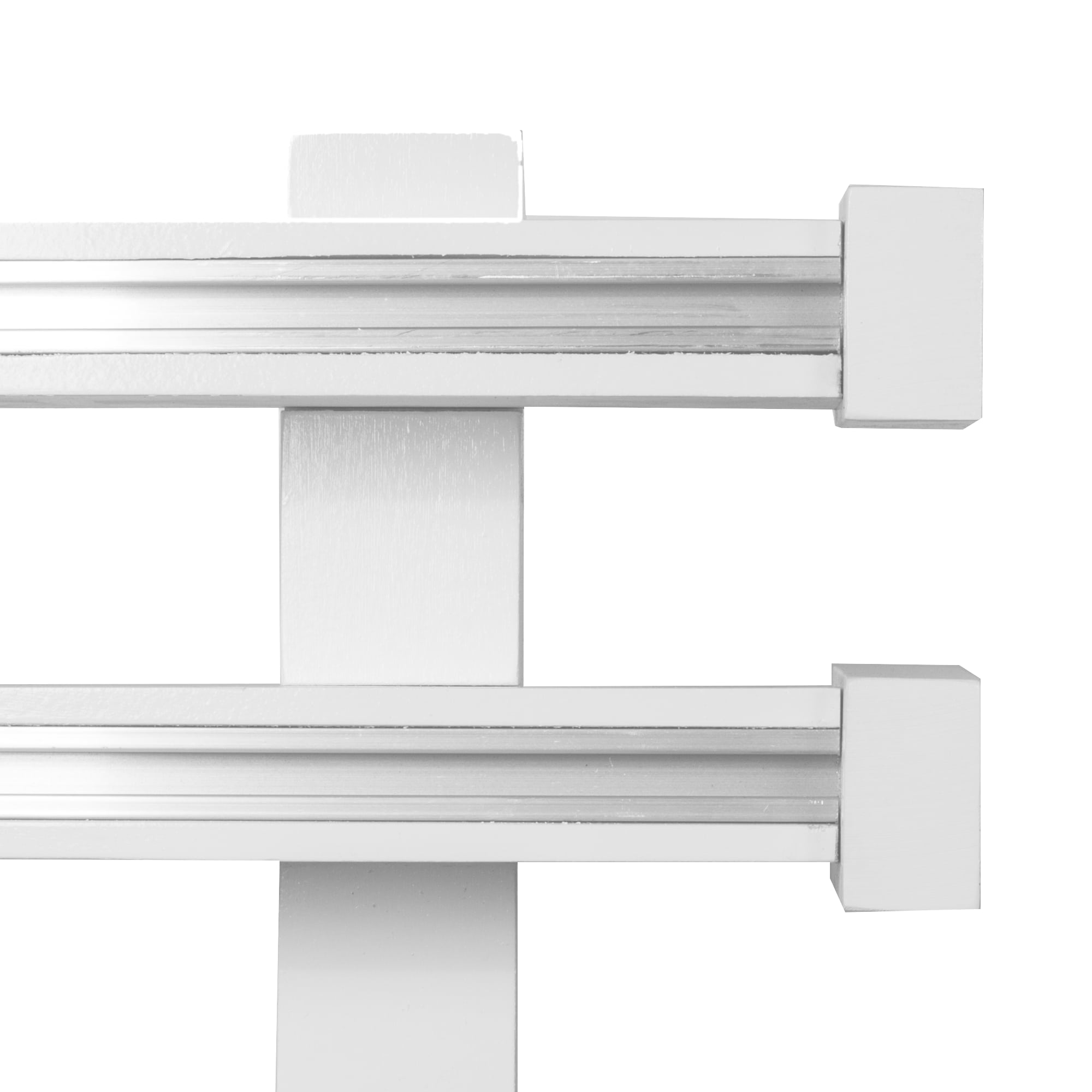 Dalia Double Wooden Curtain Rod with Aluminum Track