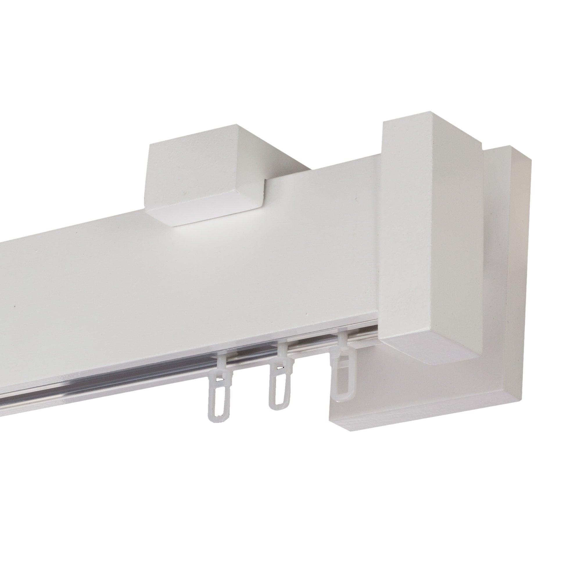 Dalia Wooden Curtain Rod with Aluminum Track