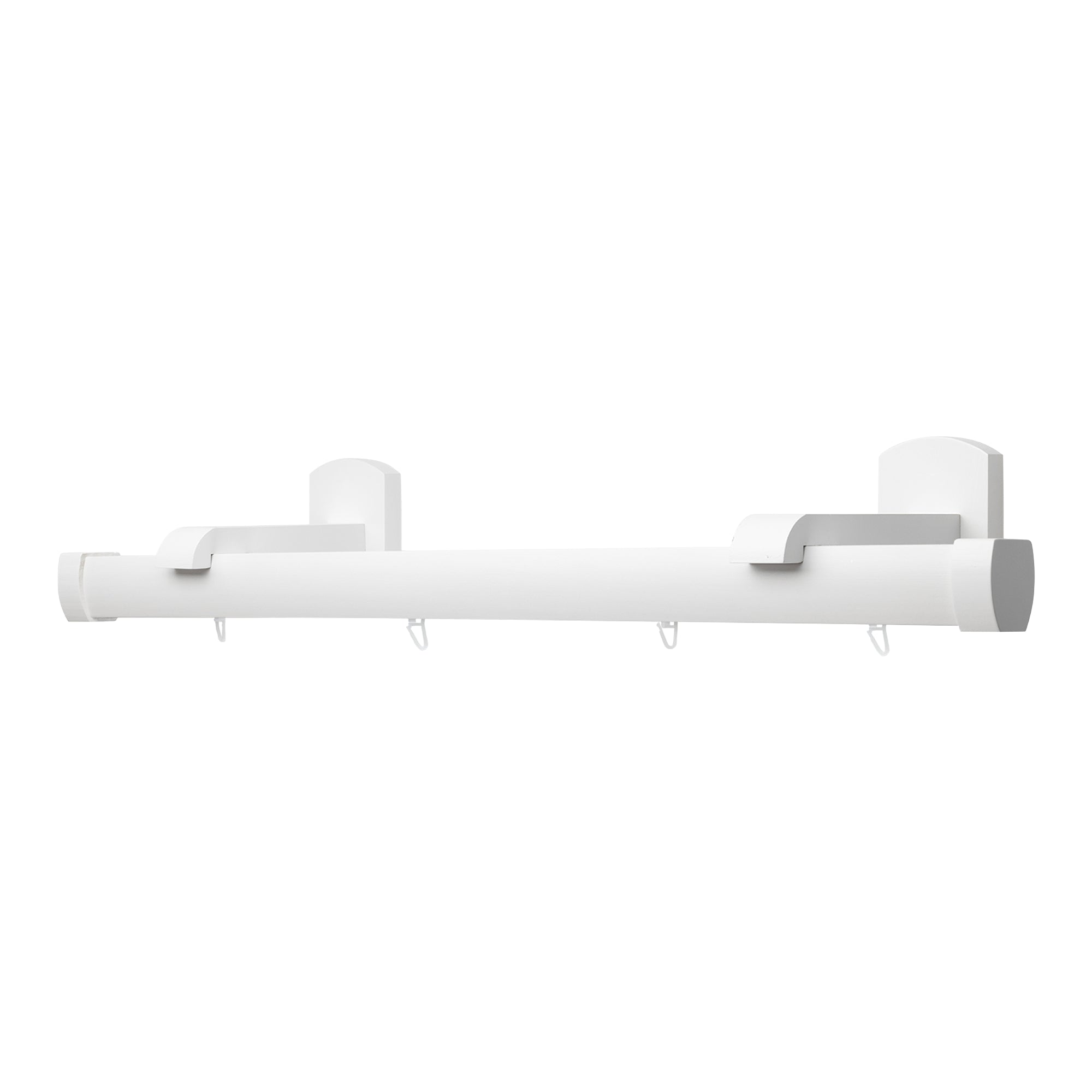 Domino Single Wooden Curtain Rod