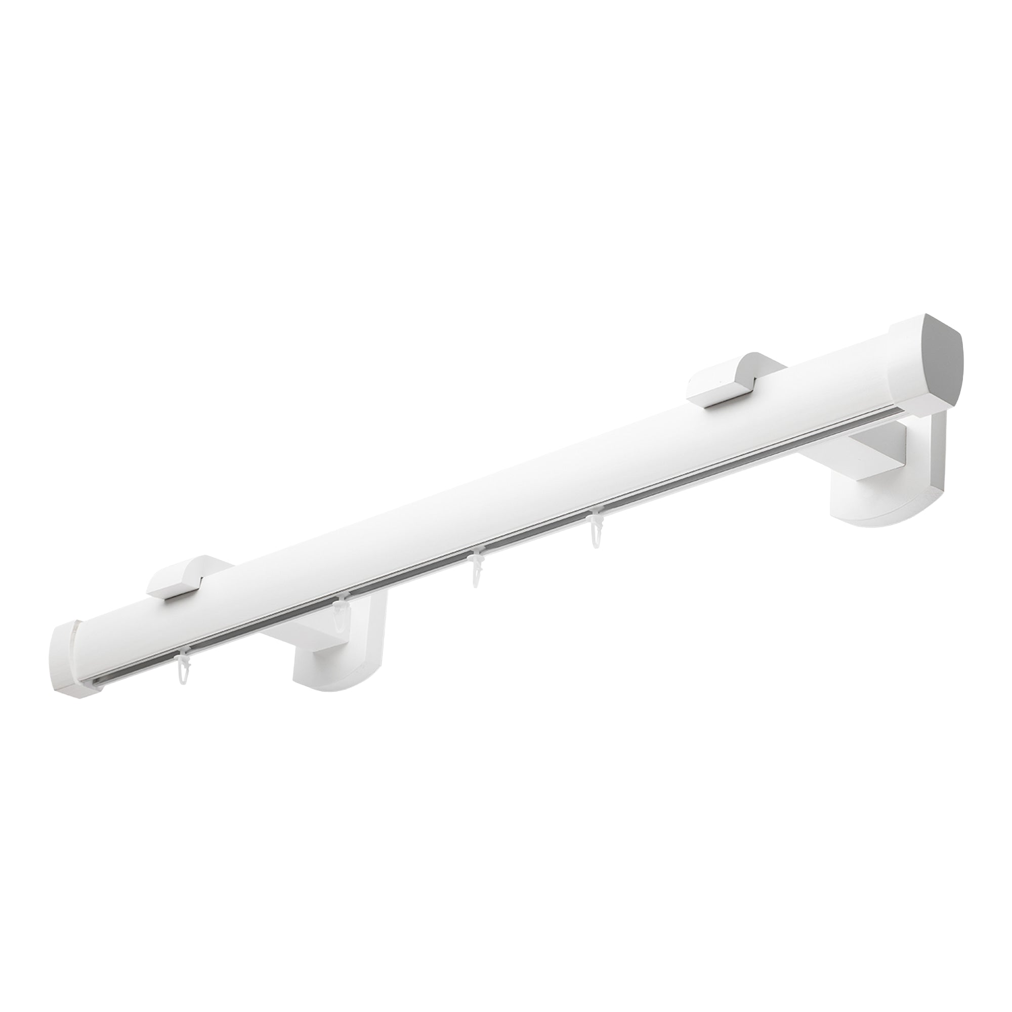 Domino Single Wooden Curtain Rod