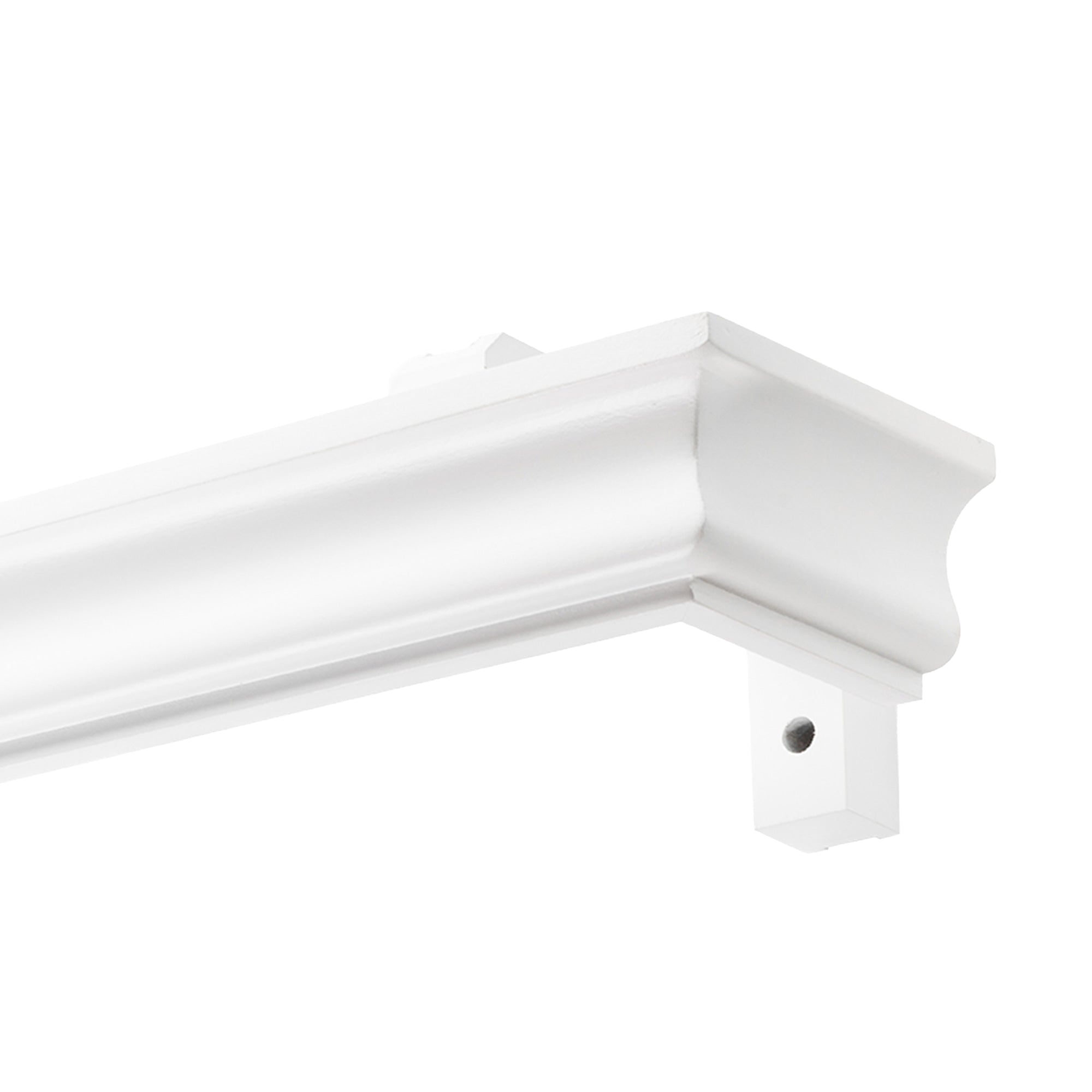 Athena Wooden Curtain Track System with Decorative Valance