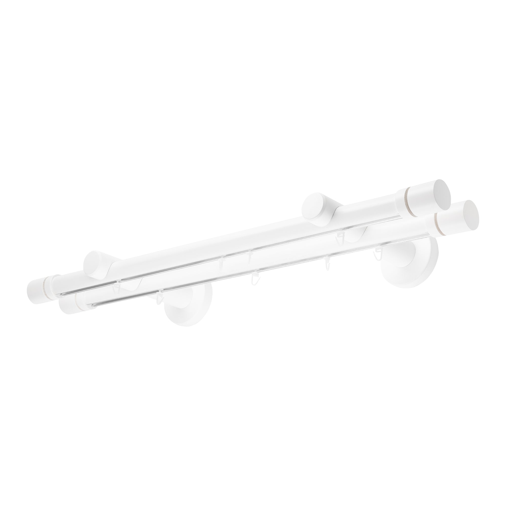 CILINDRU DOUBLE 35 MM WOODEN CURTAIN ROD & ALUMINUM TRACK SYSTEM
