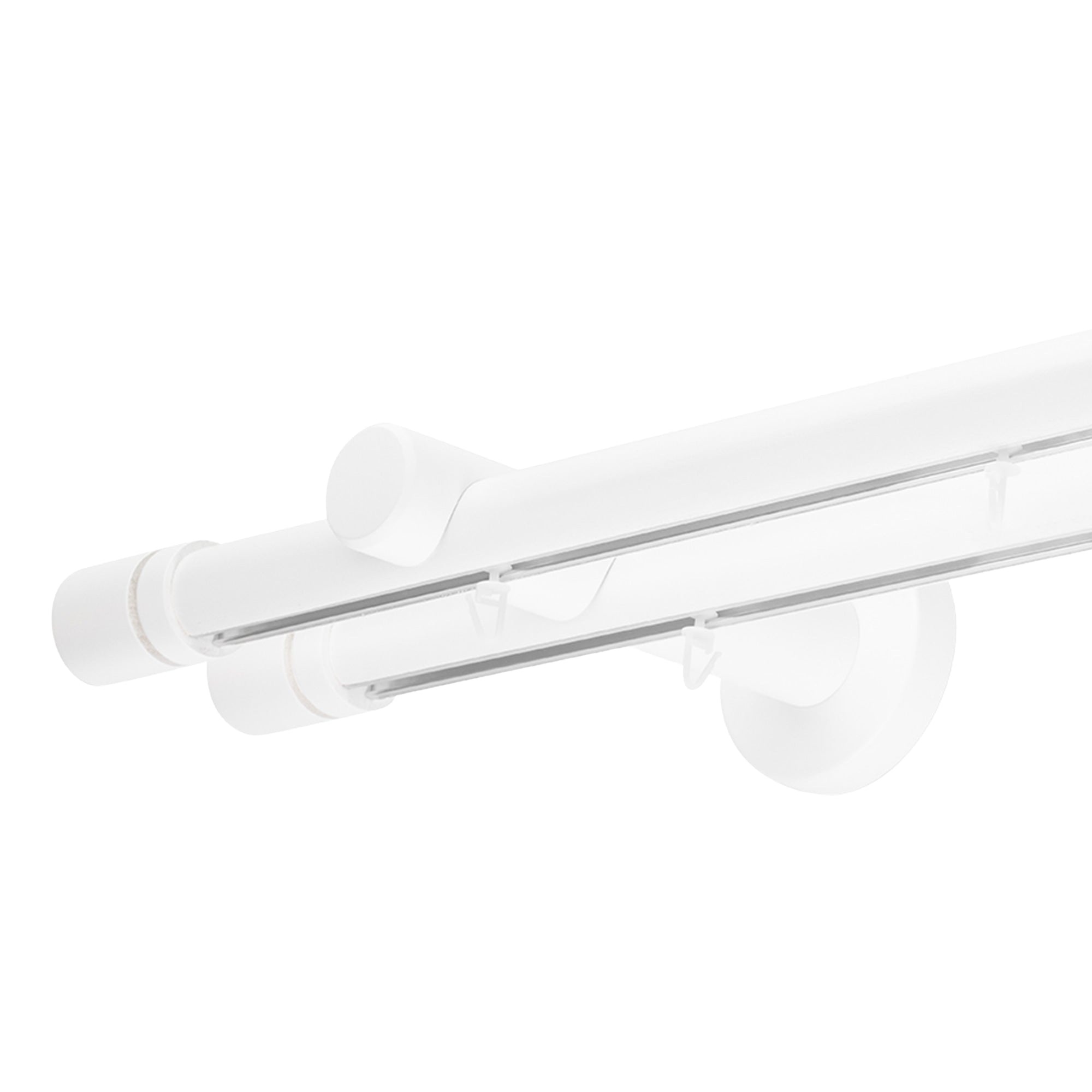 CILINDRU DOUBLE 35 MM WOODEN CURTAIN ROD & ALUMINUM TRACK SYSTEM