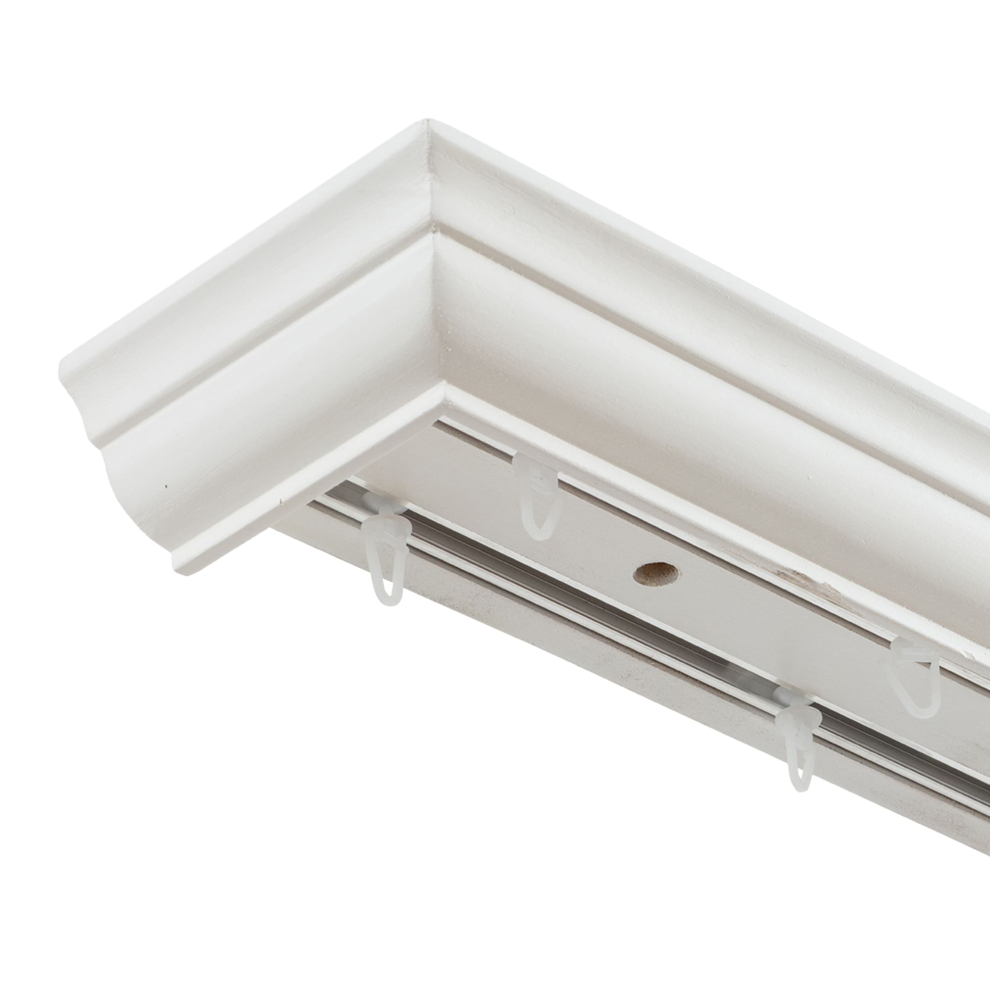 Filip Wooden Curtain Track System with Decorative Valance