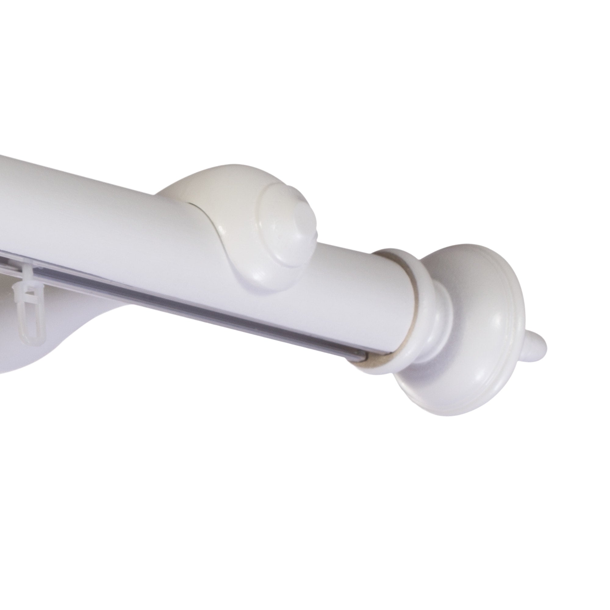 Saly Single 35 mm Wooden Curtain Rod with Aluminum Track