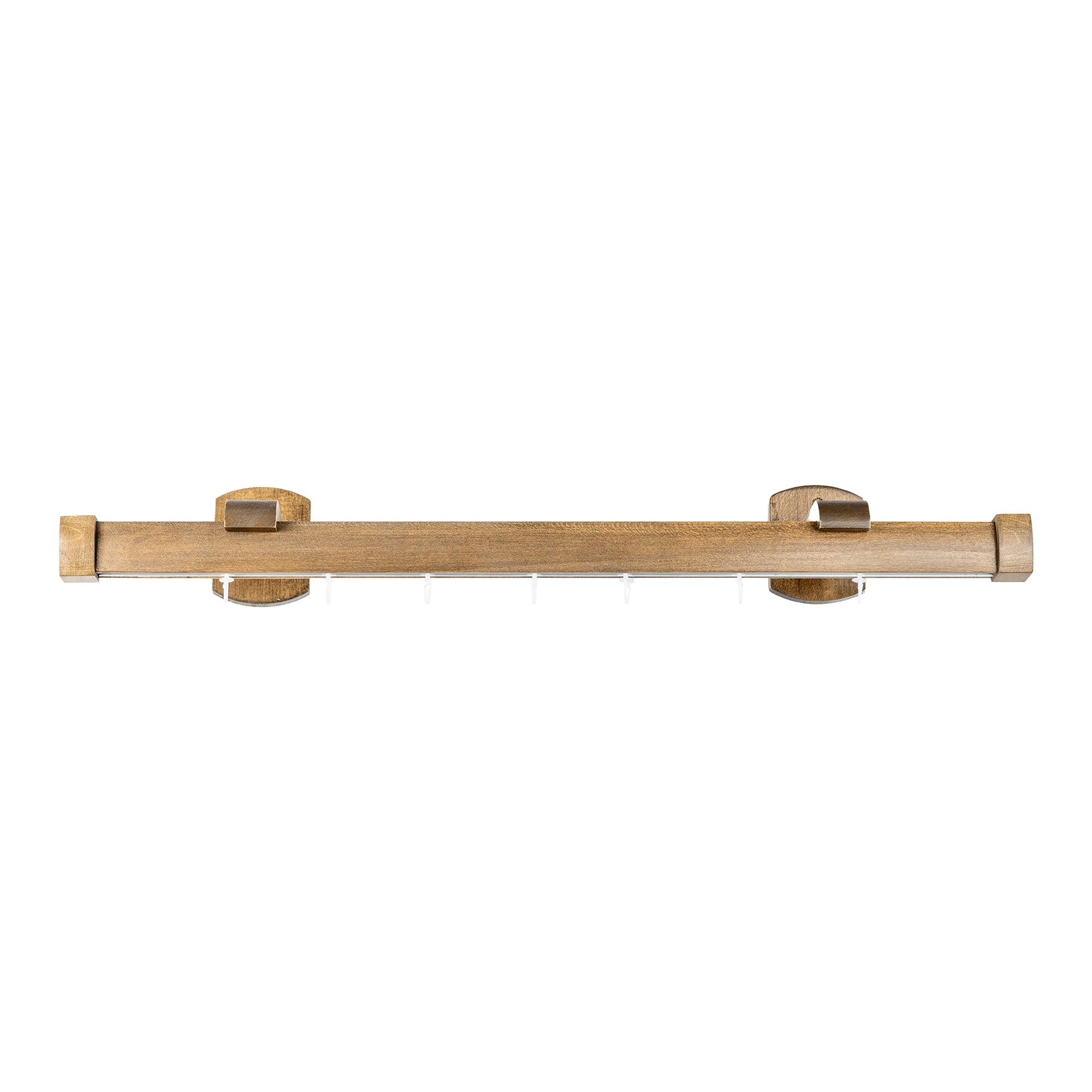 Domino Single Wooden Curtain Rod