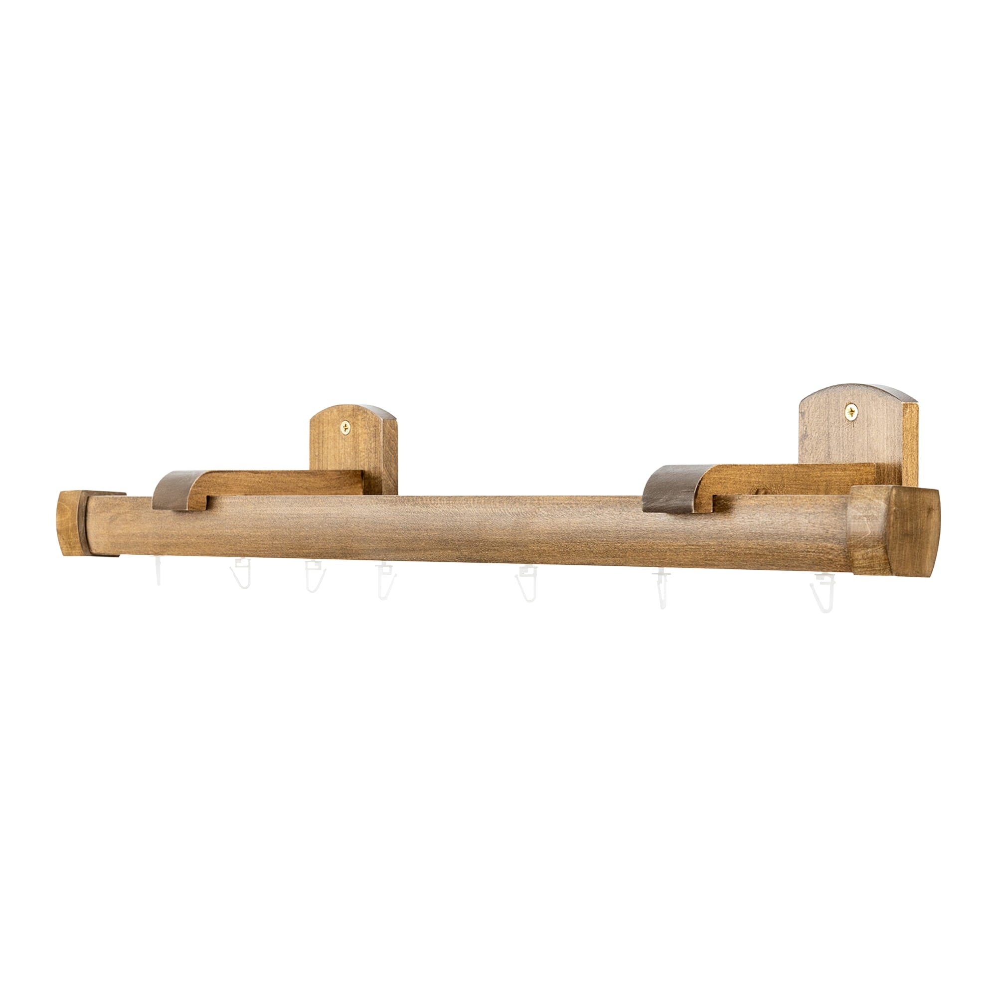 Domino Single Wooden Curtain Rod