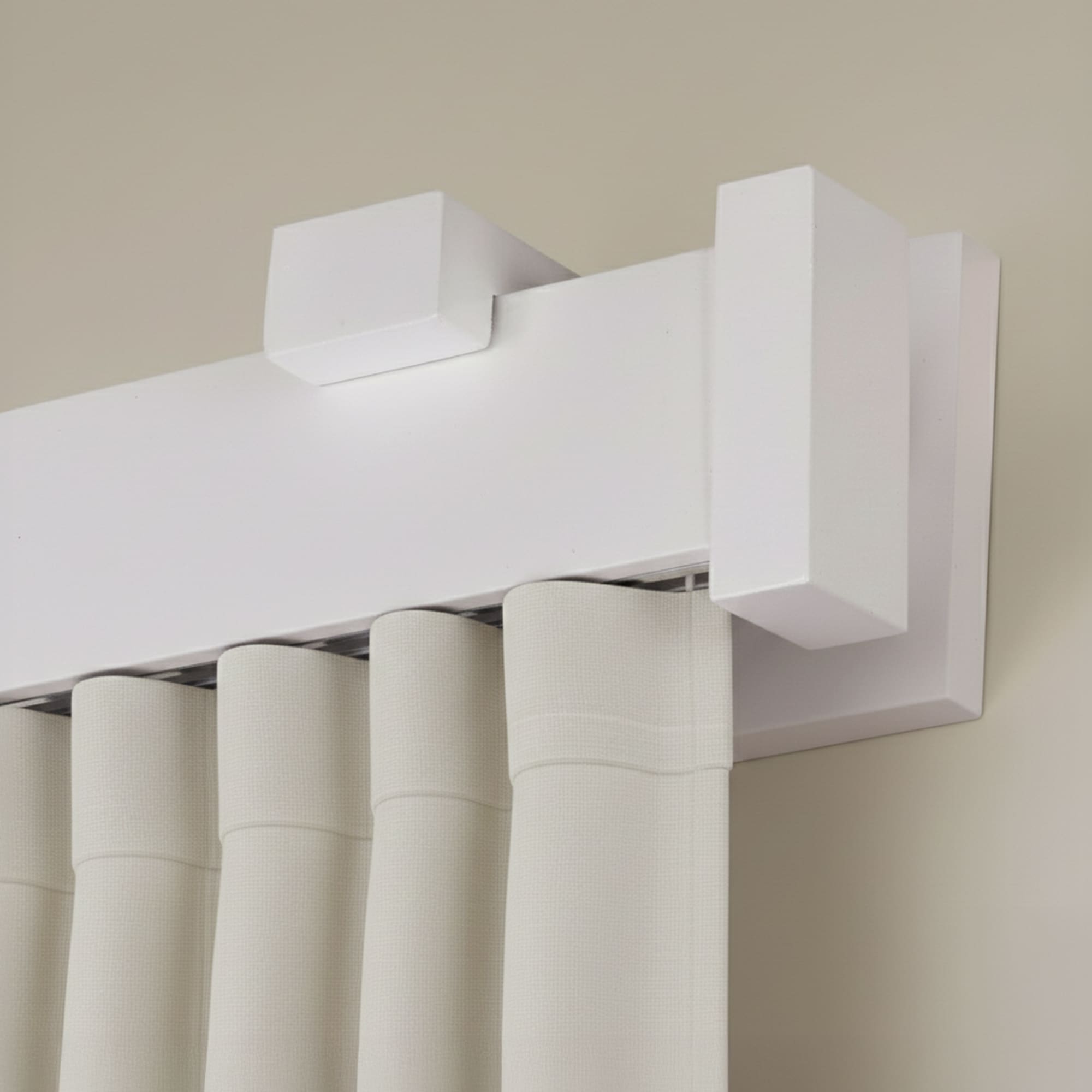 Dalia Wooden Curtain Rod with Aluminum Track