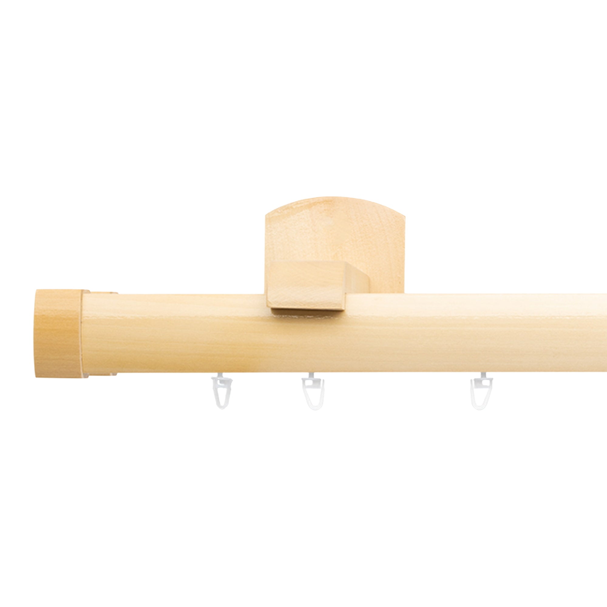Domino Double Wooden Curtain Rod & Track System for Curtains and Drapes