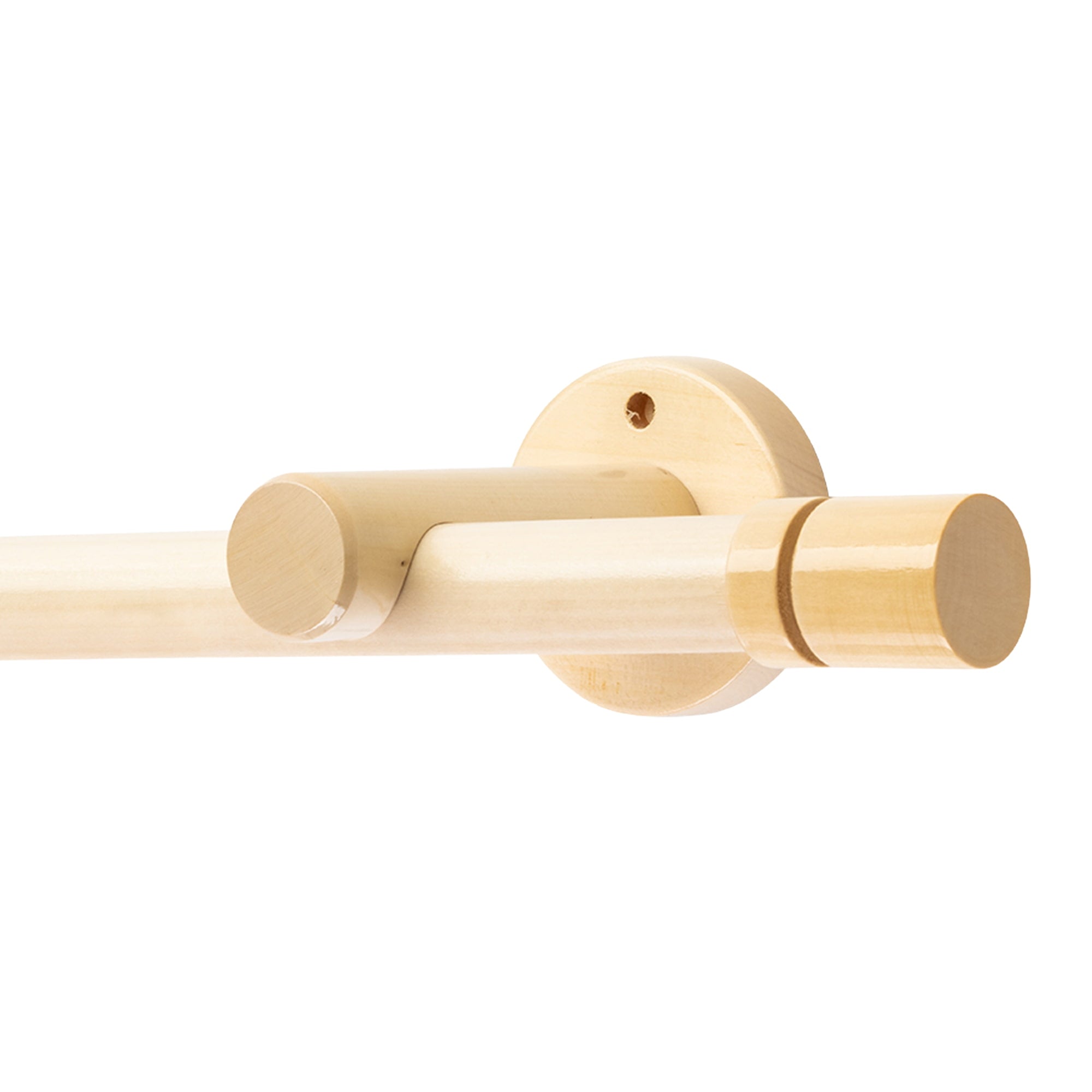 Cilindru Single 35 mm Wooden Curtain Rod & Aluminum Track System