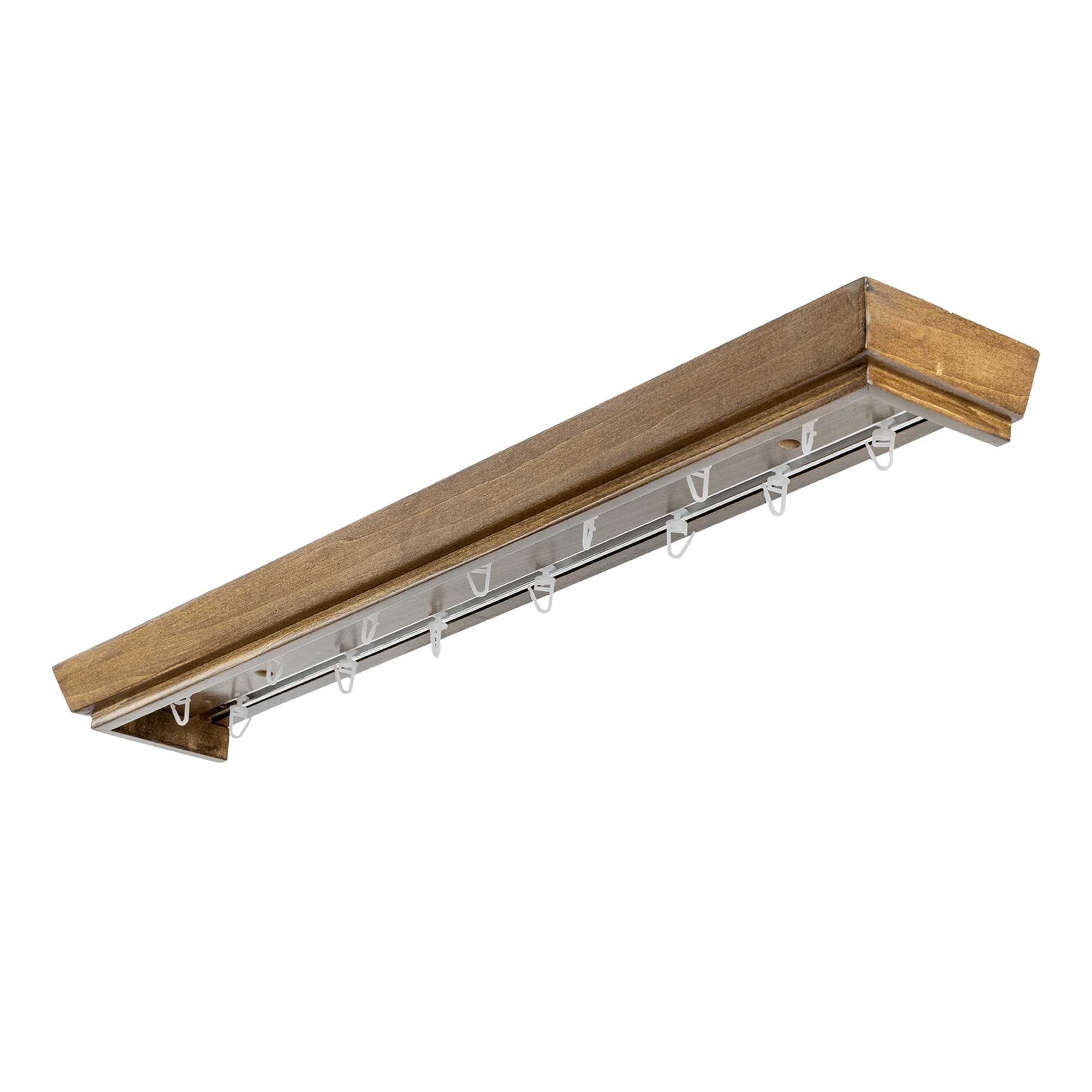 Conic Wooden Curtain Track System with Decorative Valance
