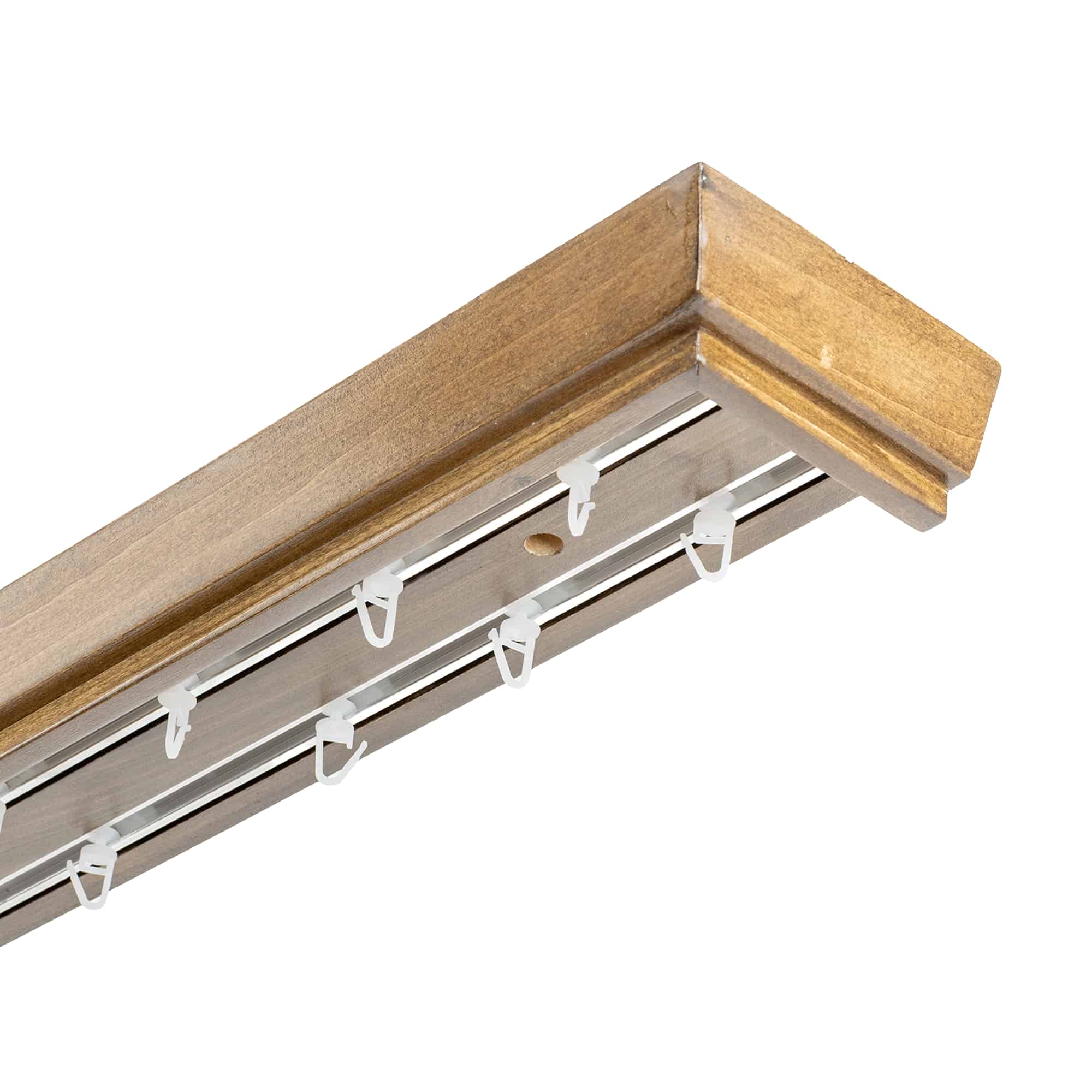 Conic Wooden Curtain Track System with Decorative Valance