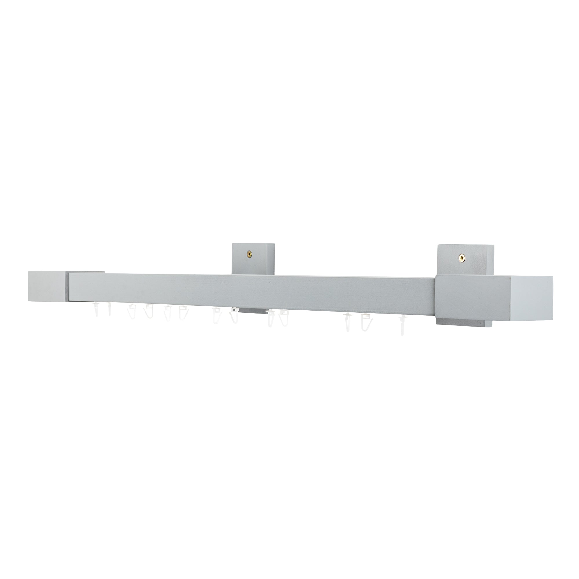 Roma Double Wooden Curtain Rod & Track System for Curtains and Drapes