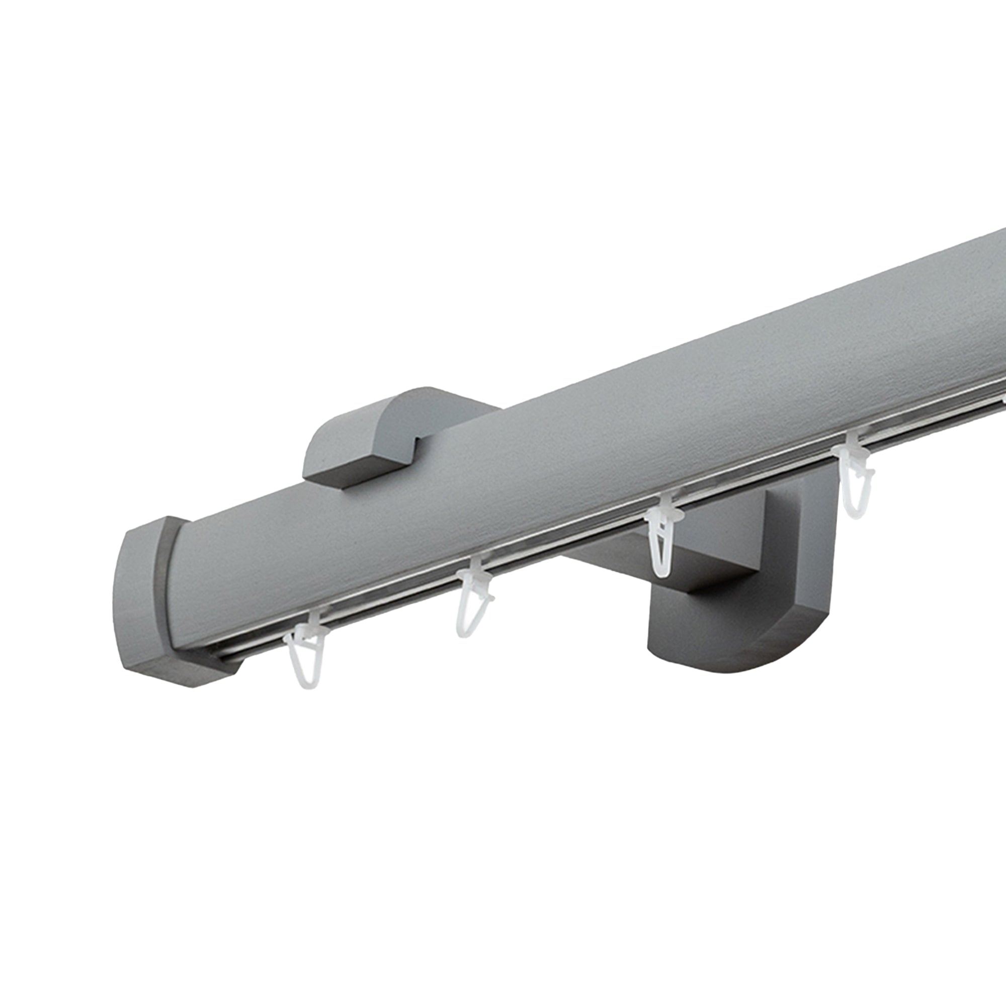 Domino Single Wooden Curtain Rod