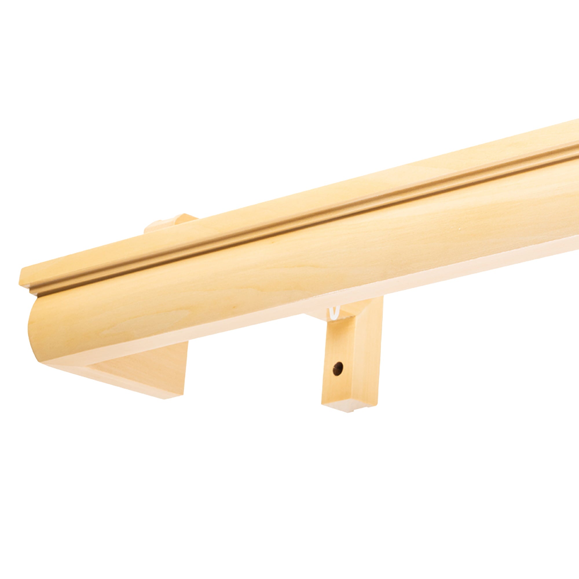 Firenze Wooden Curtain Track System with Decorative Valance