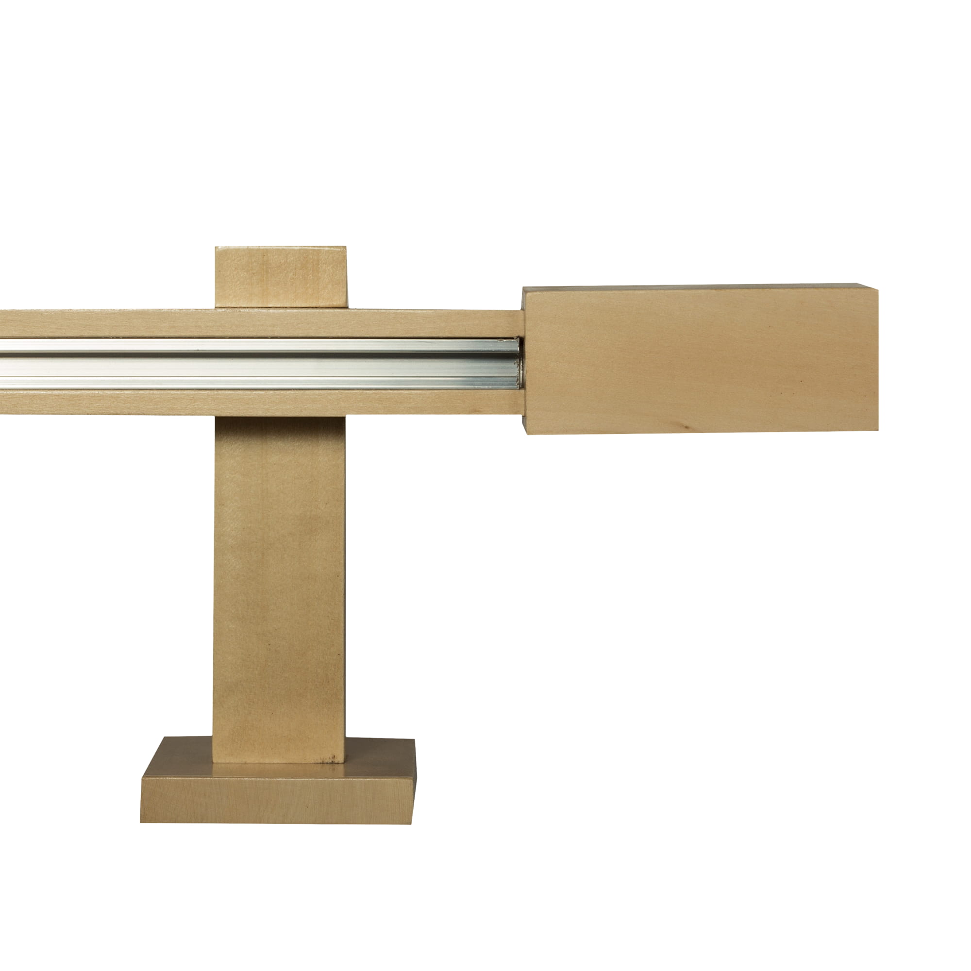Praga Wooden Curtain Rod with Aluminum Track