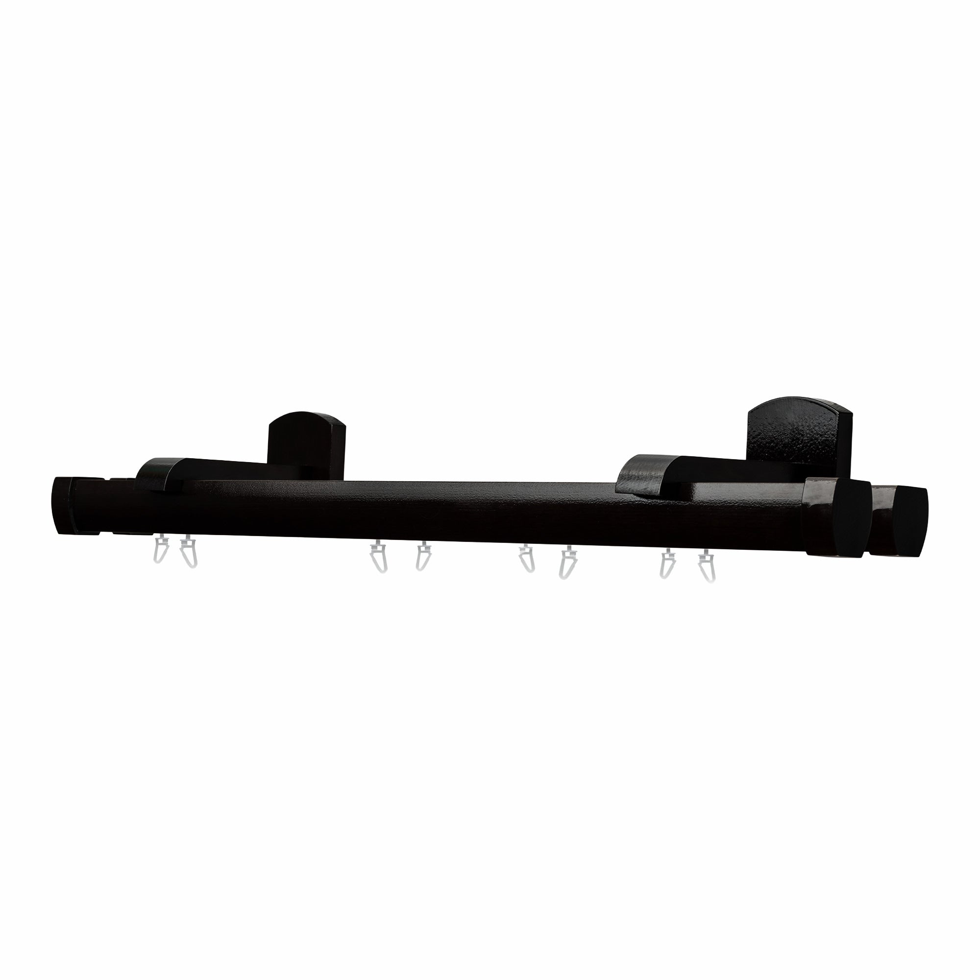 Domino Double Wooden Curtain Rod & Track System for Curtains and Drapes