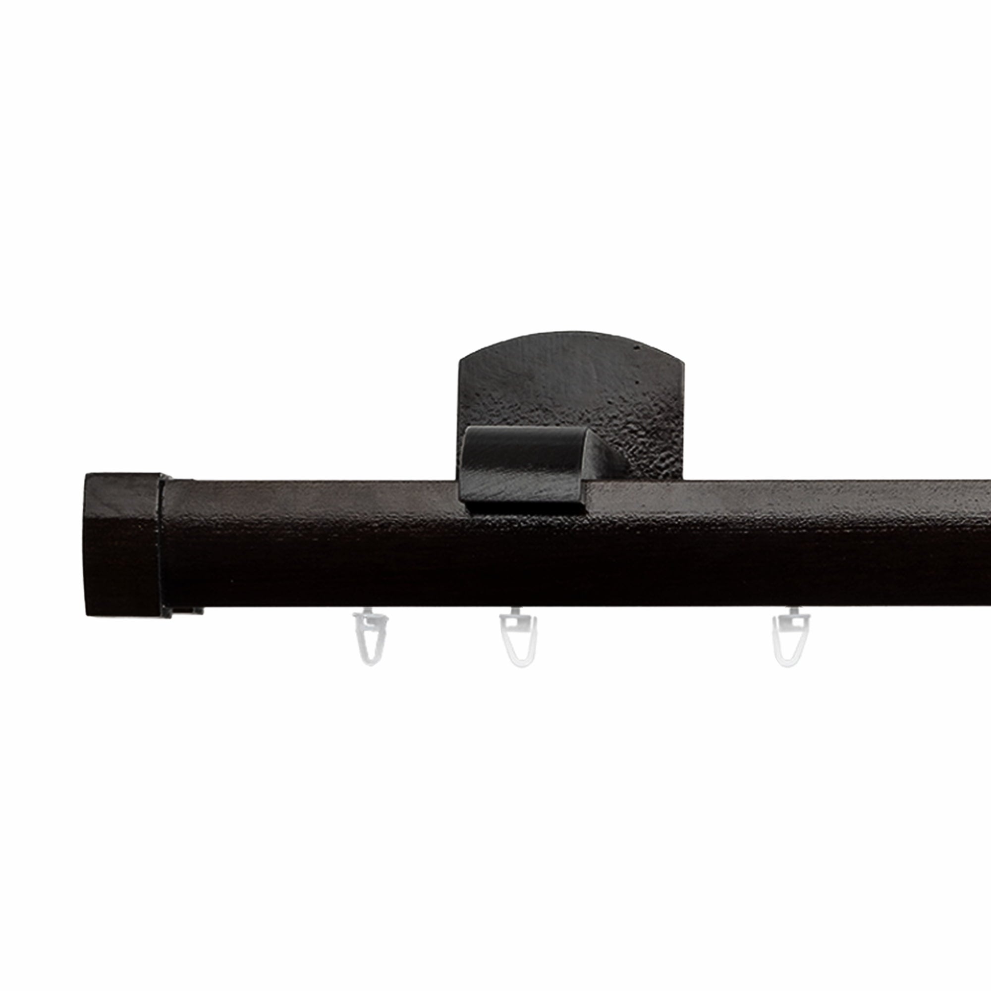 Domino Double Wooden Curtain Rod & Track System for Curtains and Drapes