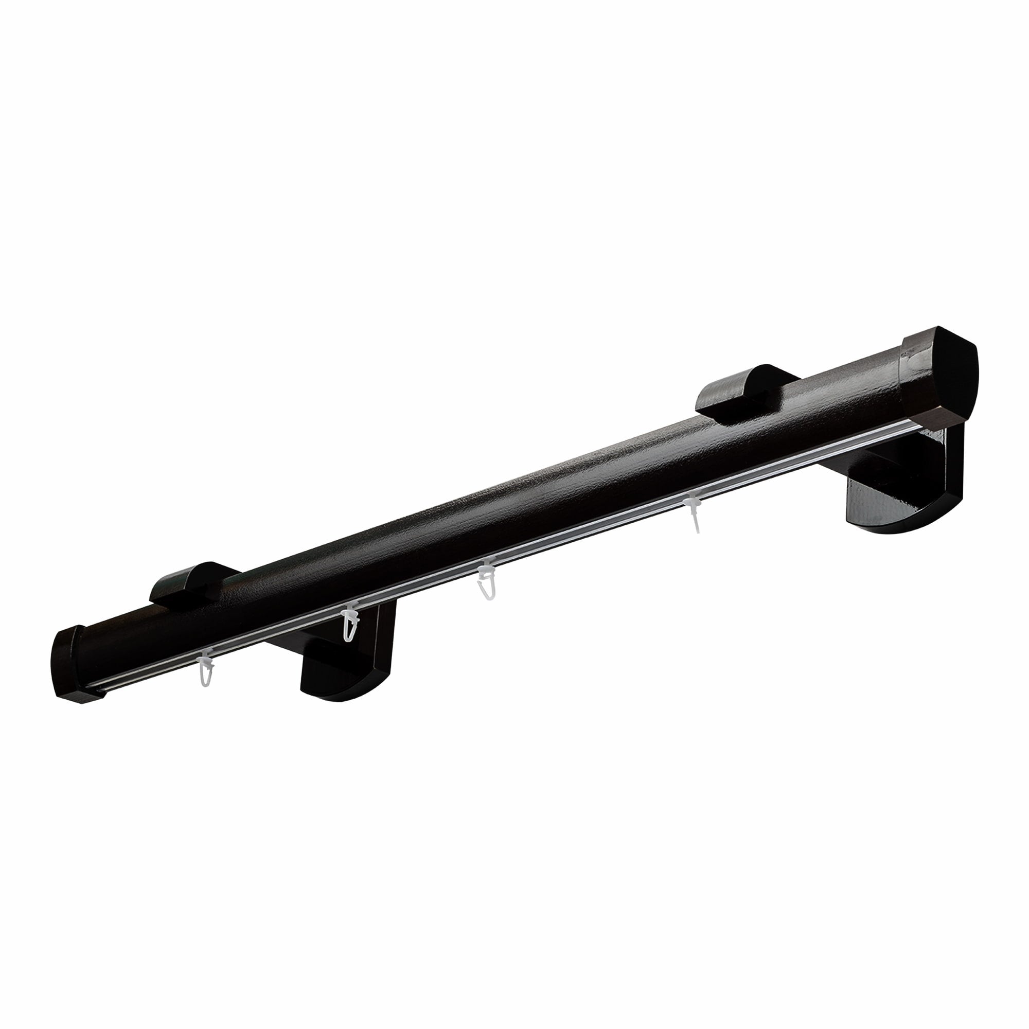 Domino Single Wooden Curtain Rod