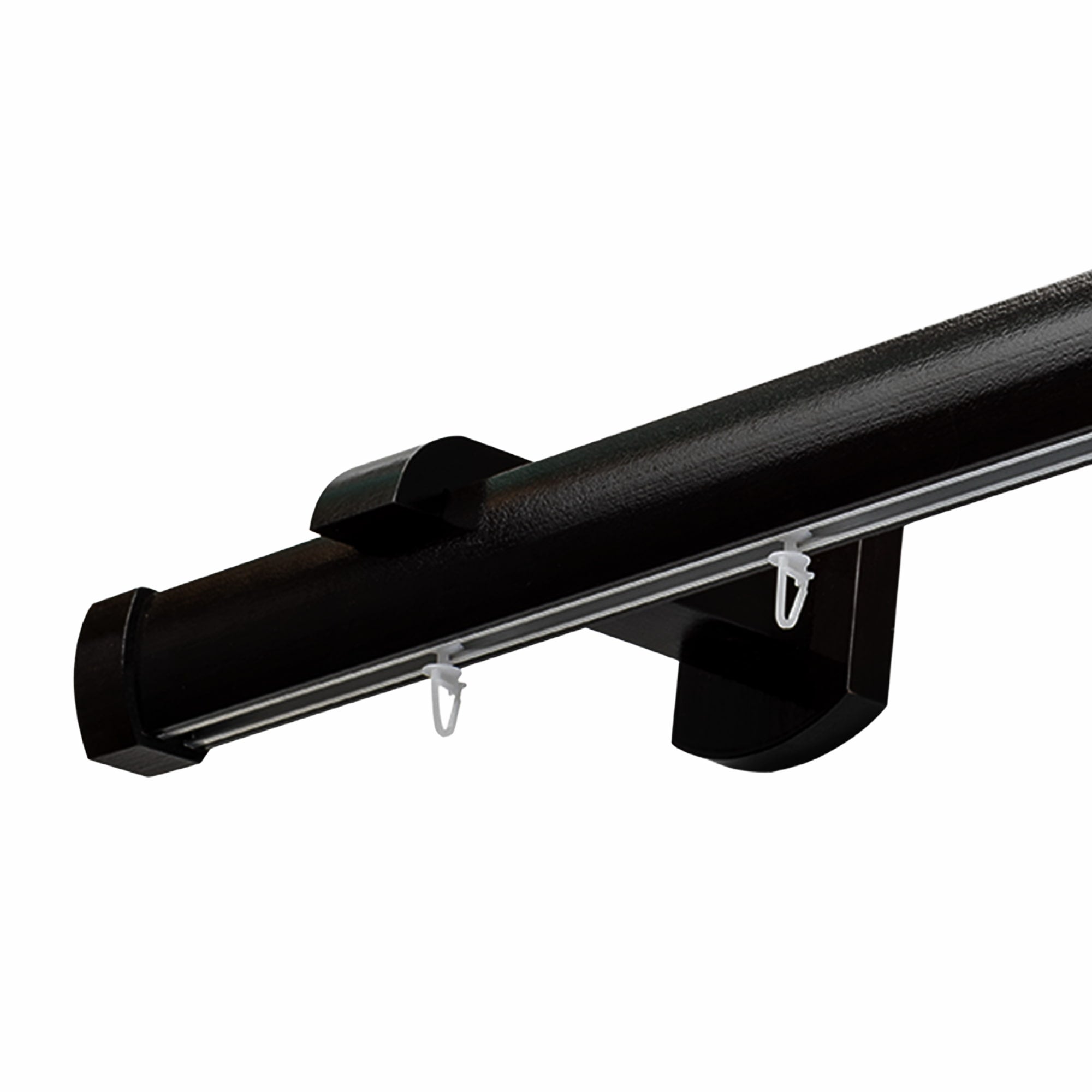 Domino Single Wooden Curtain Rod