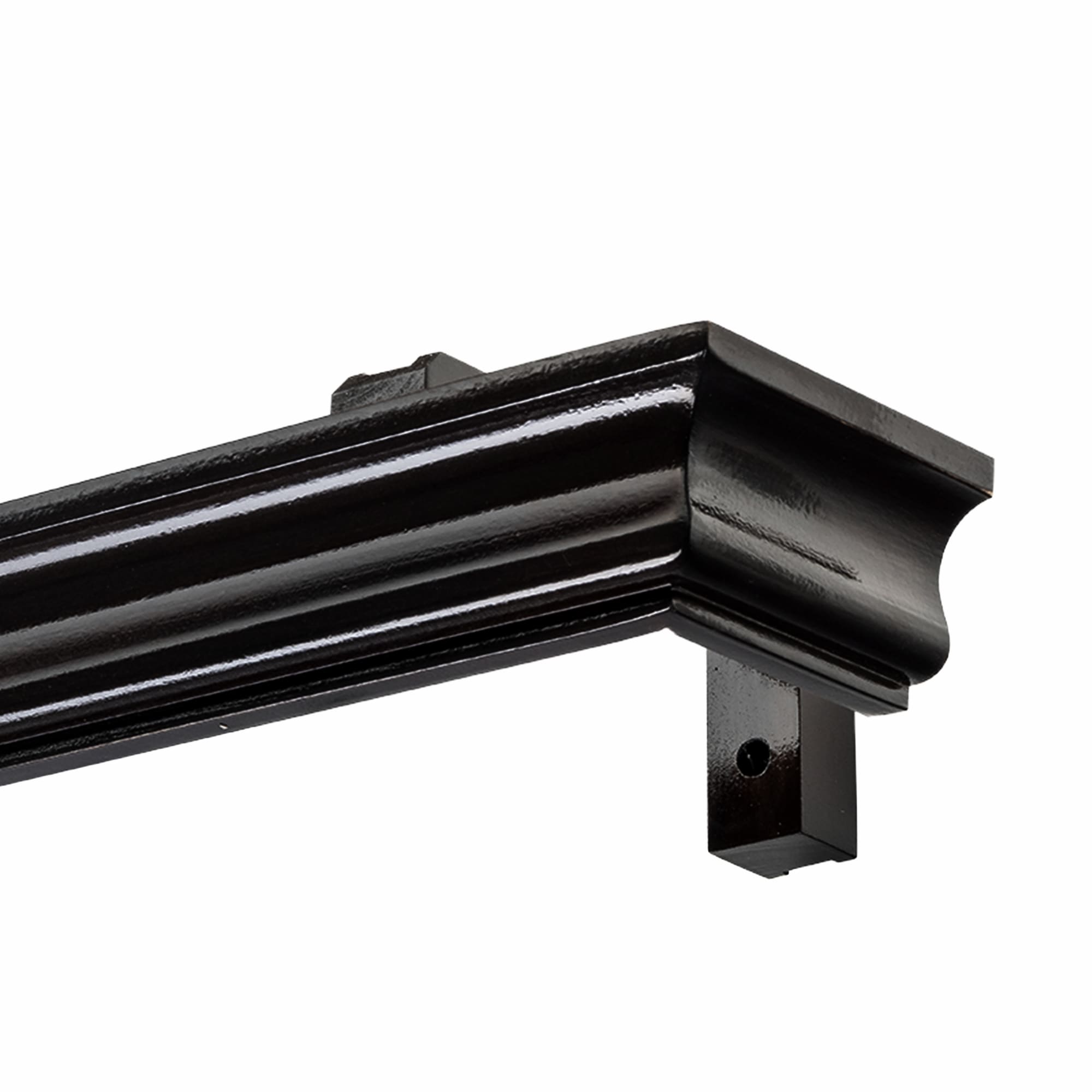 Athena Wooden Curtain Track System with Decorative Valance