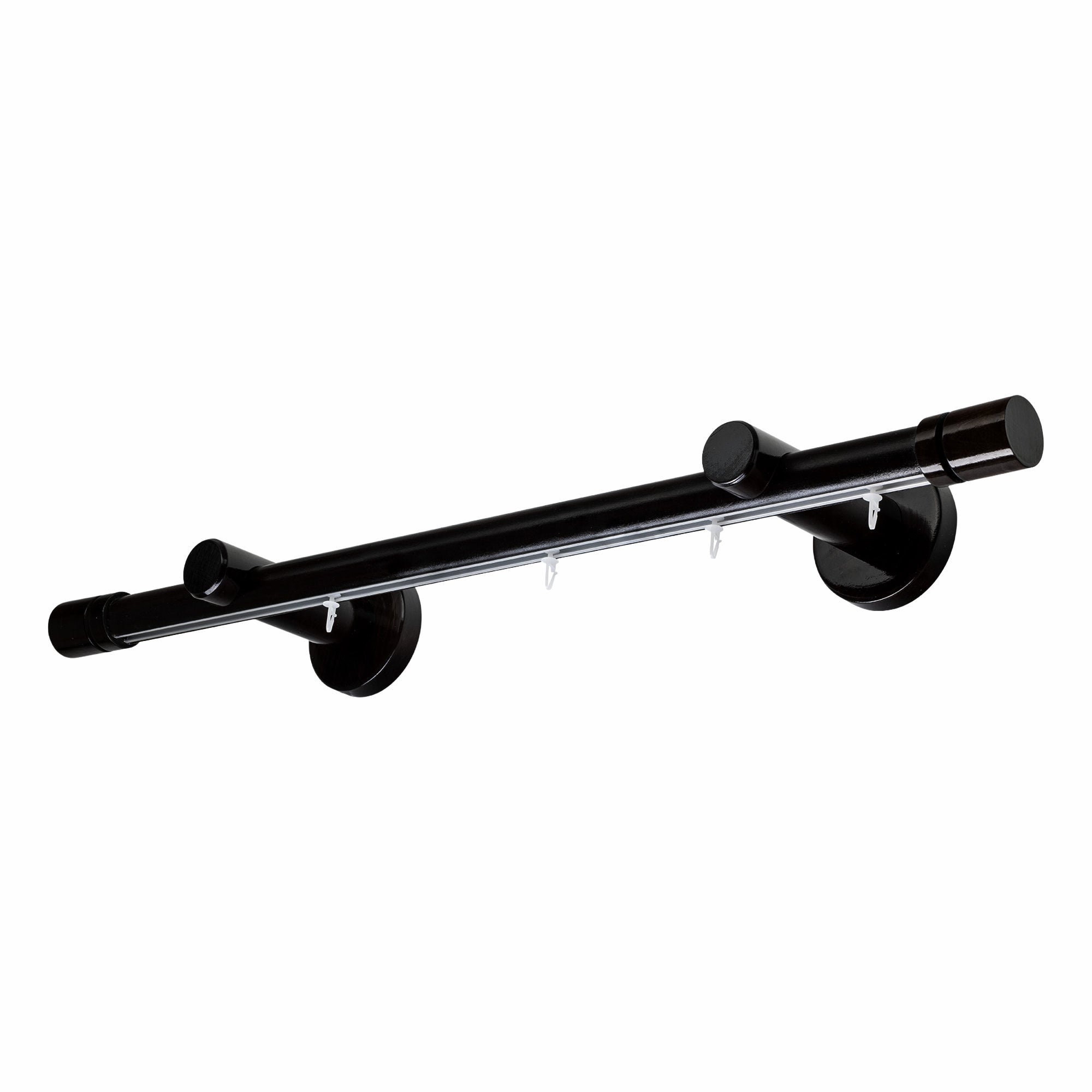 Cilindru Single 35 mm Wooden Curtain Rod & Aluminum Track System
