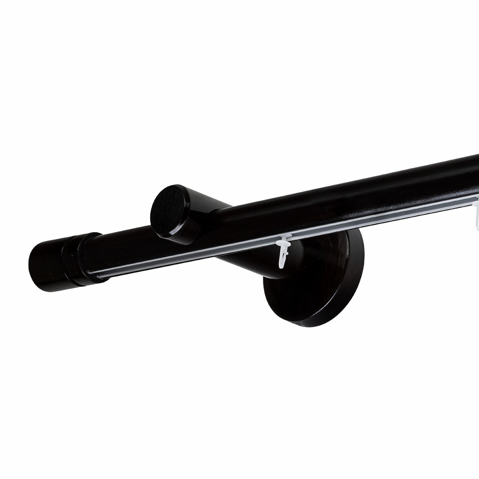 Cilindru Single 35 mm Wooden Curtain Rod & Aluminum Track System