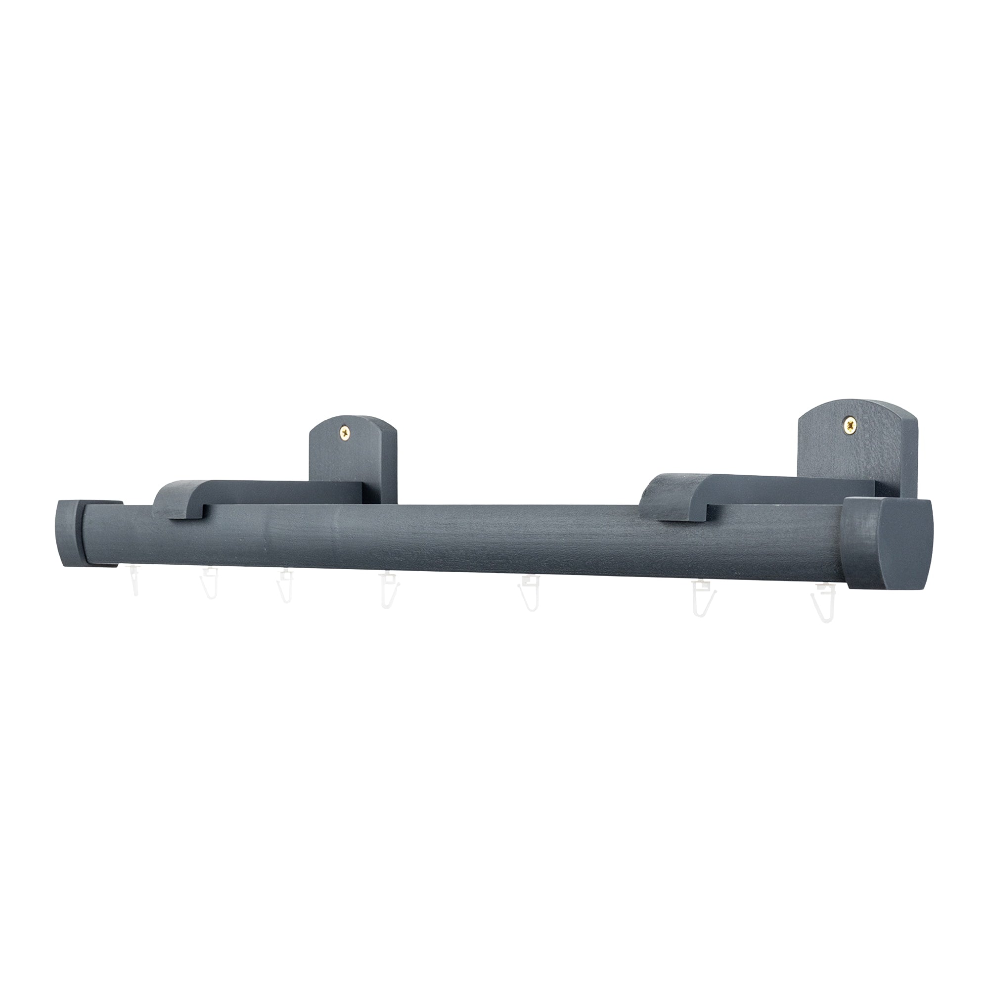 Domino Single Wooden Curtain Rod