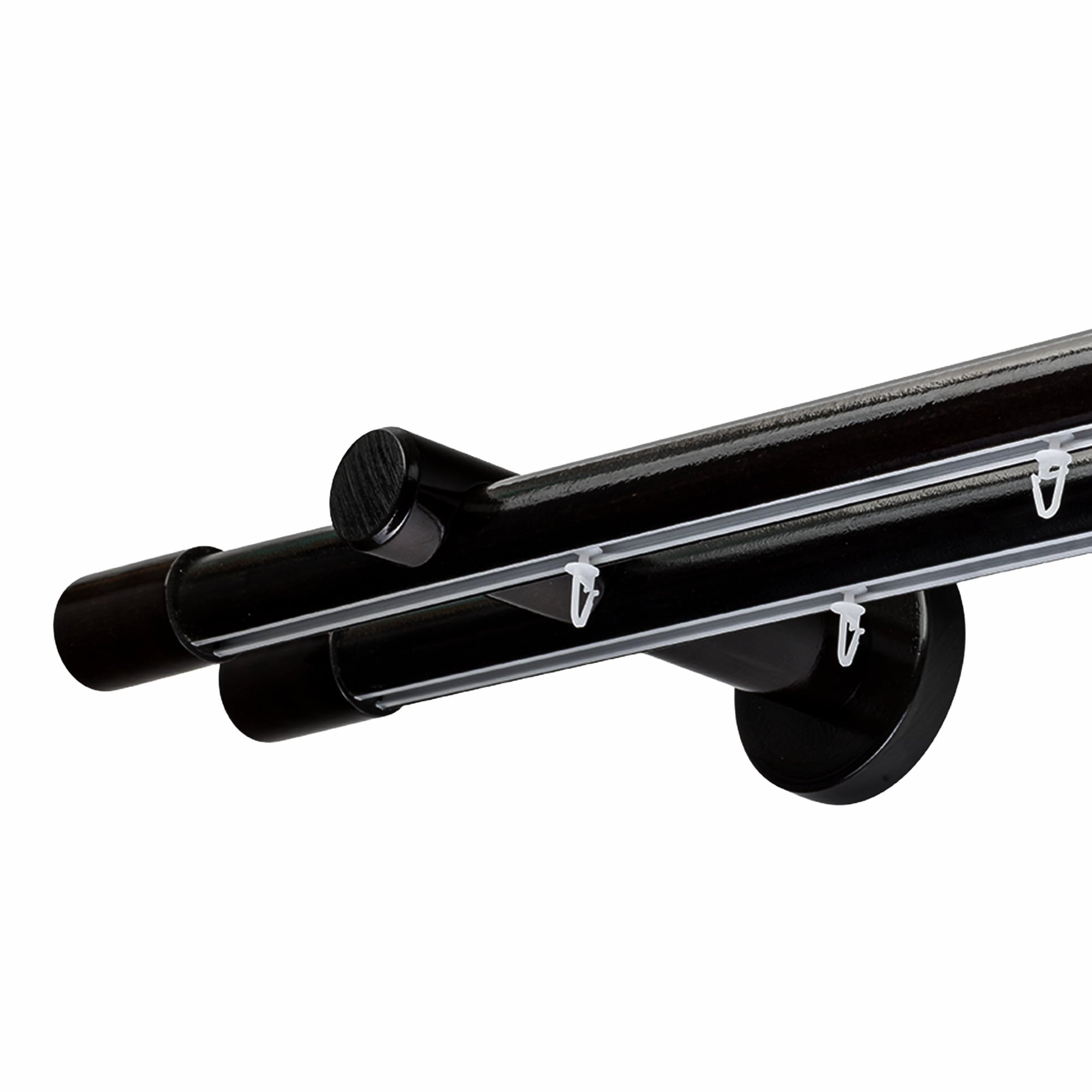 Luna Double 35 mm Wooden Curtain Rod & Track System