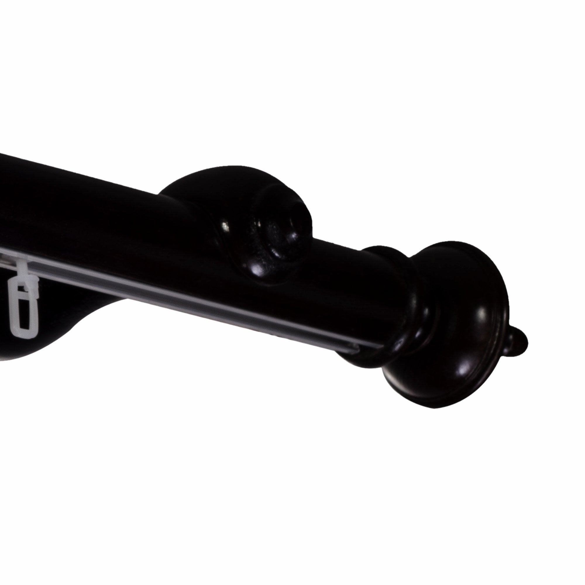 Saly Single 35 mm Wooden Curtain Rod with Aluminum Track
