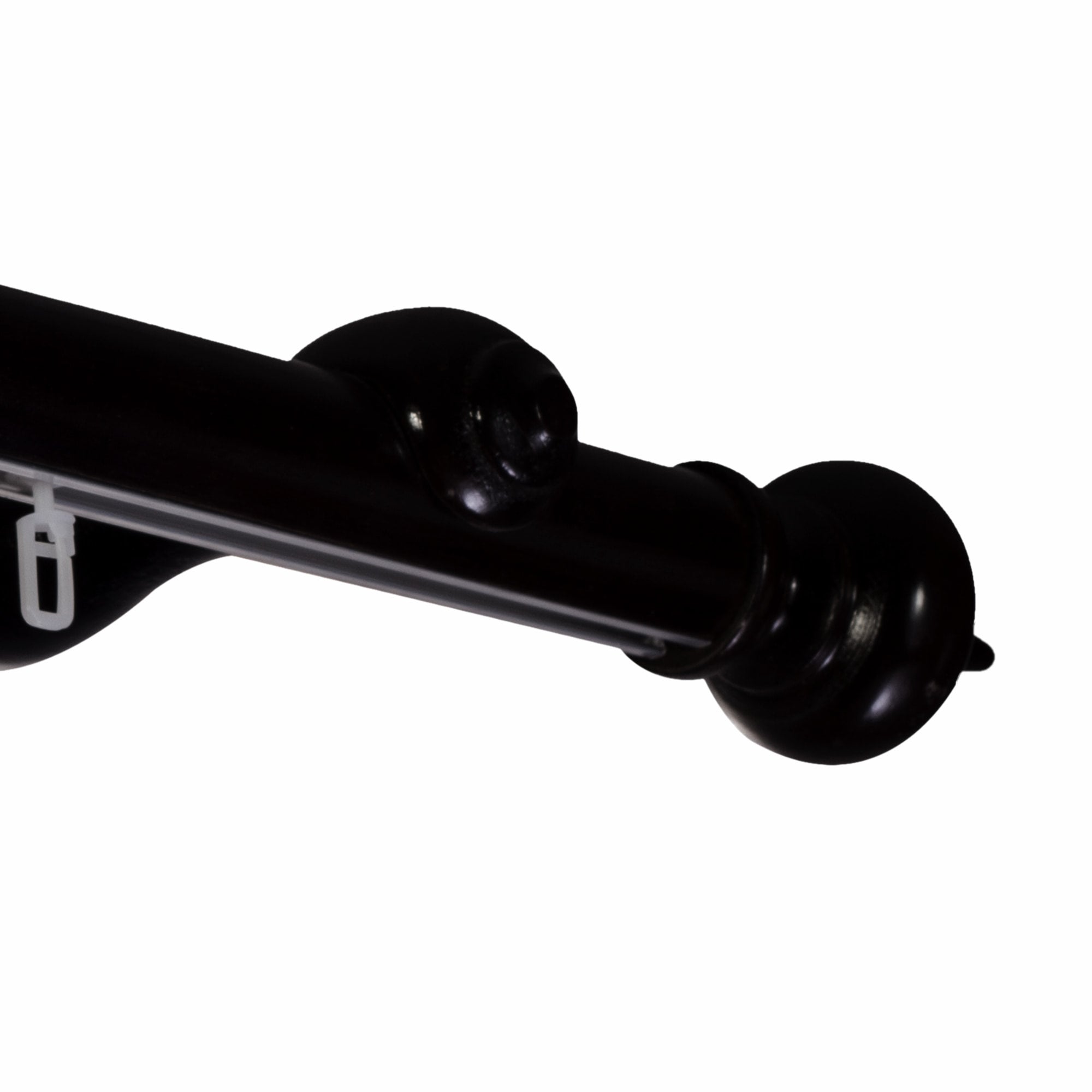 Stella Single 35 mm Wooden Curtain Rod with Aluminum Track