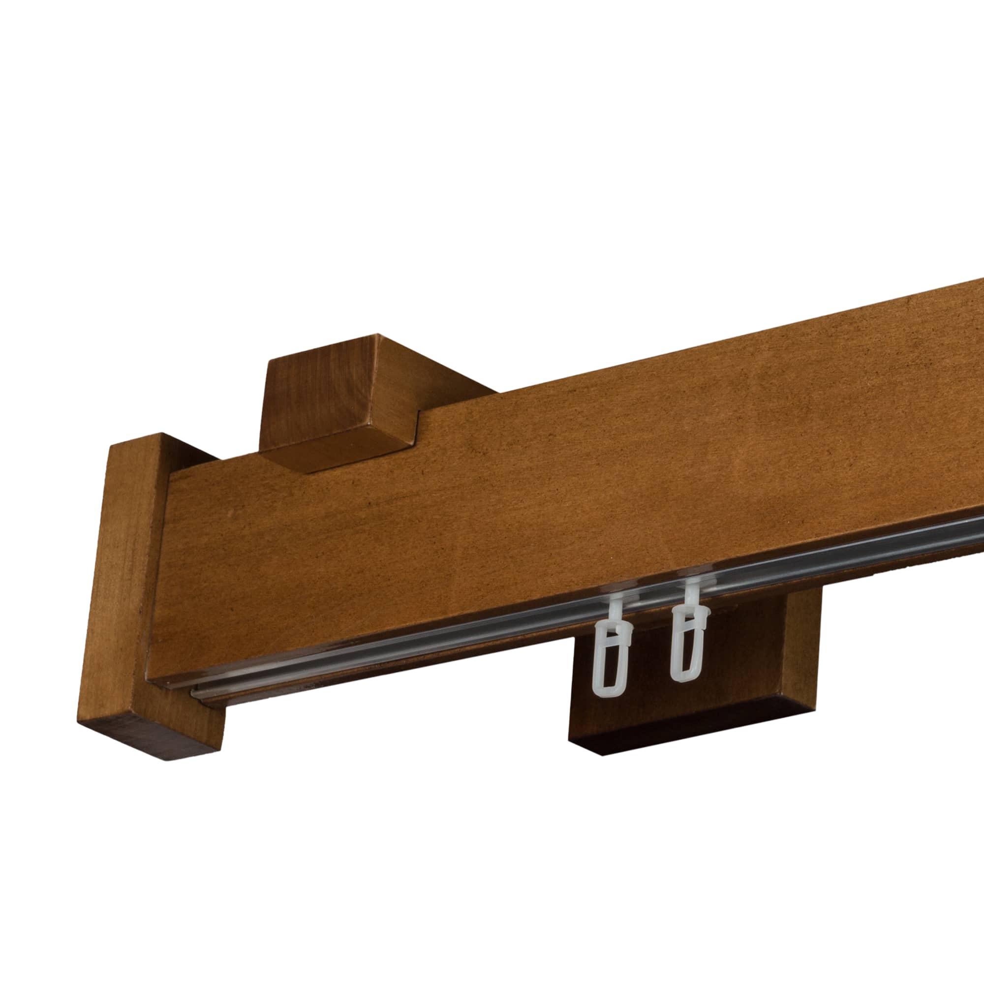 Dalia Wooden Curtain Rod with Aluminum Track