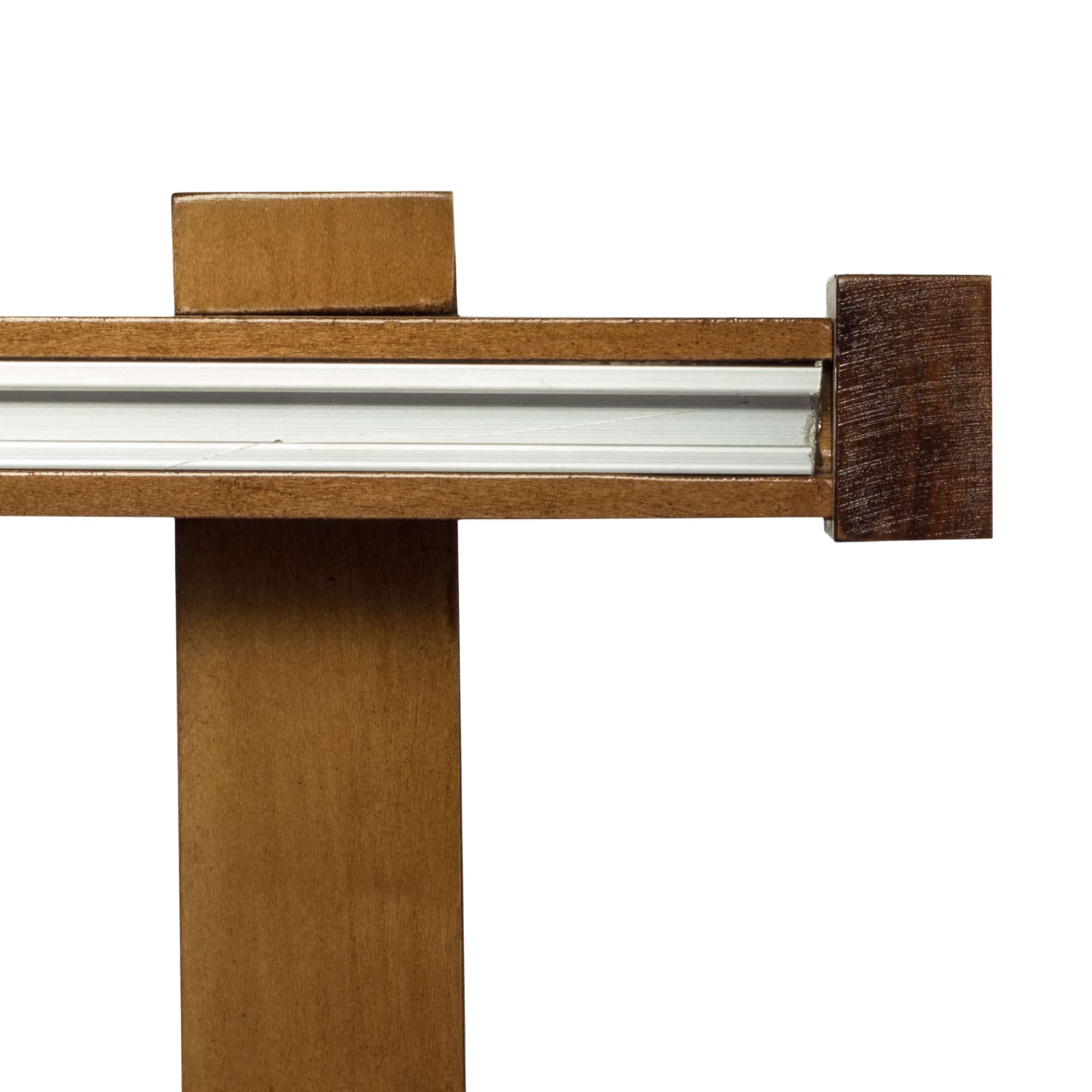 Dalia Wooden Curtain Rod with Aluminum Track