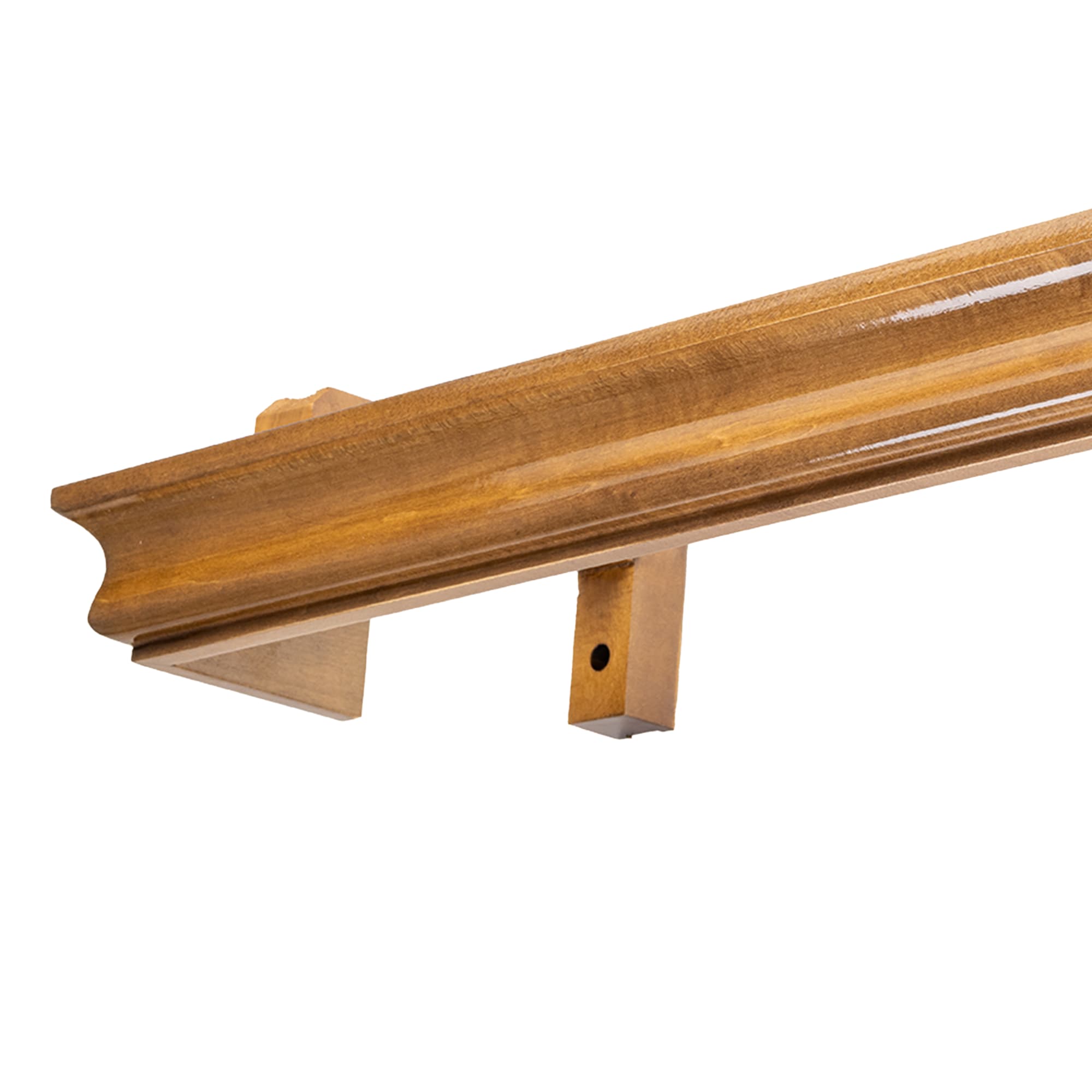 Athena Wooden Curtain Track System with Decorative Valance