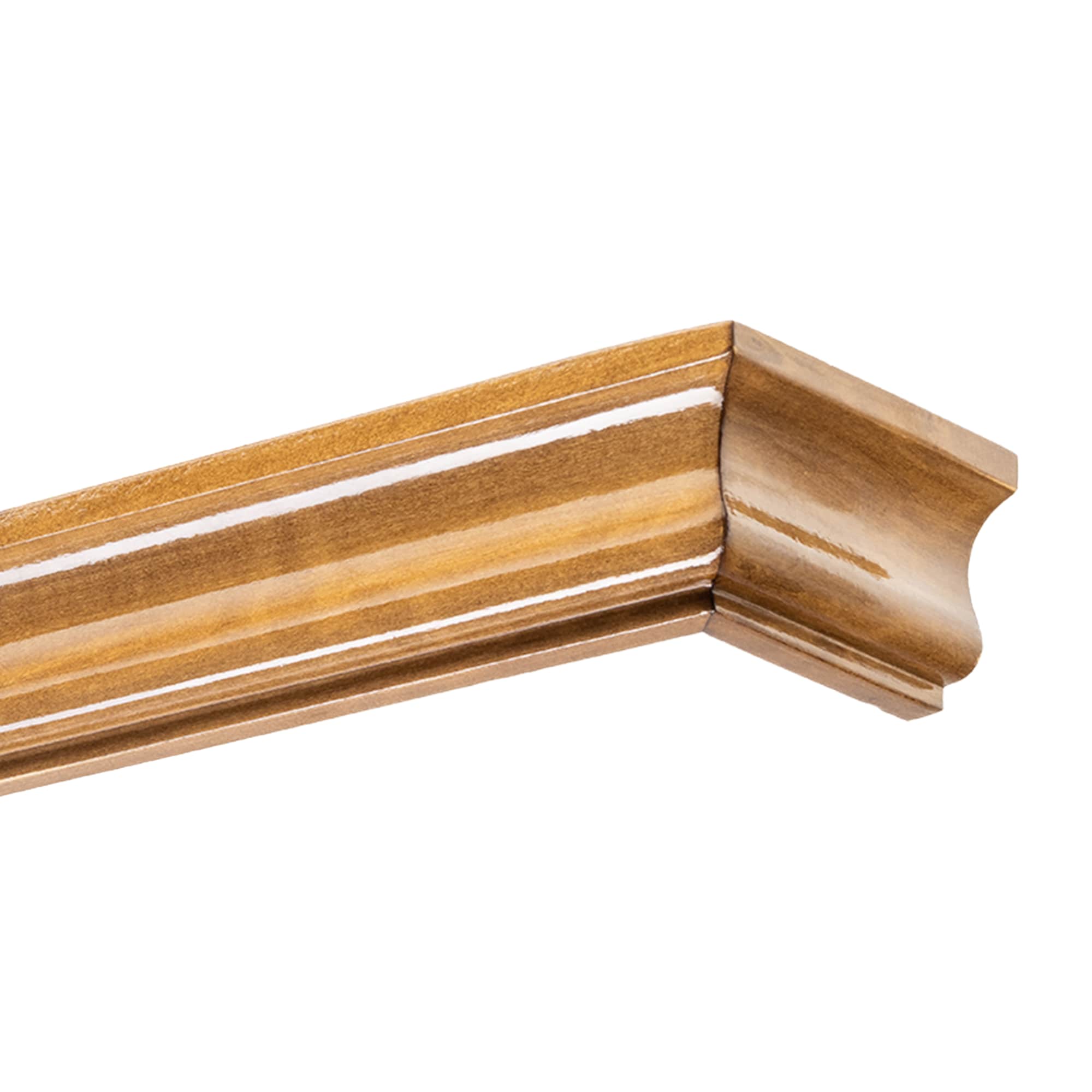 Athena Wooden Curtain Track System with Decorative Valance