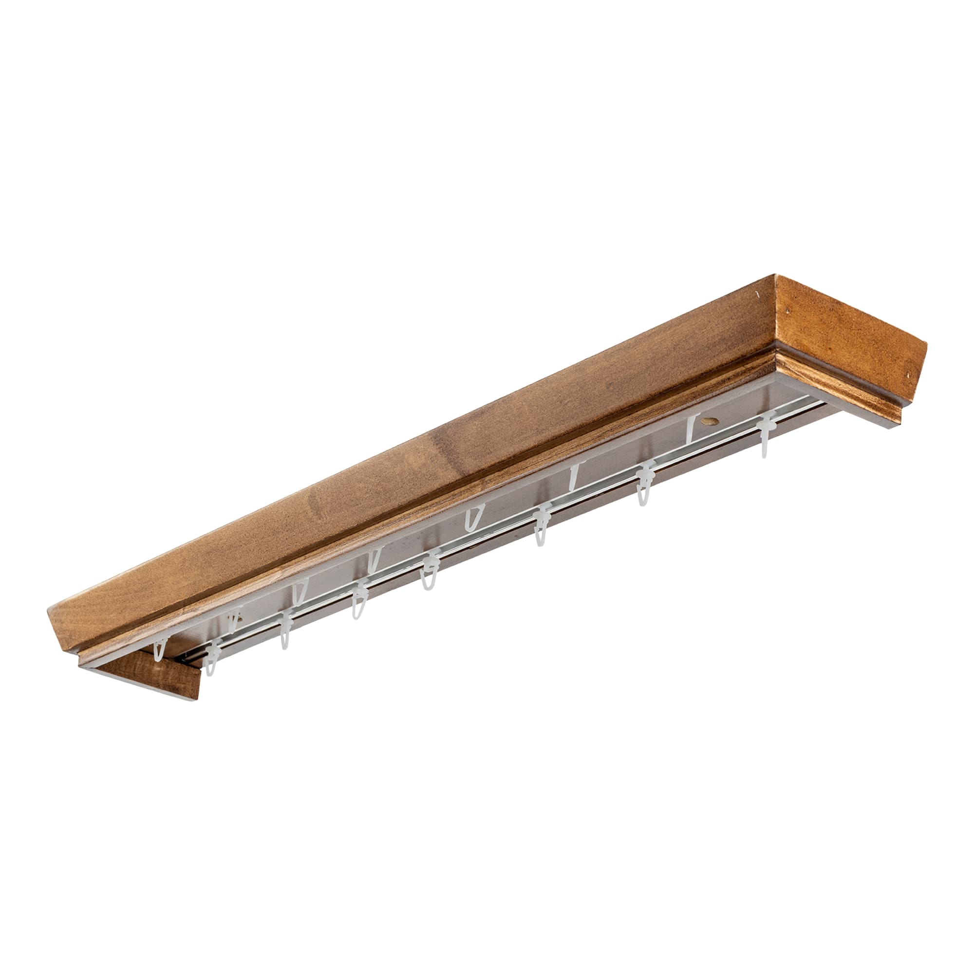 Conic Wooden Curtain Track System with Decorative Valance