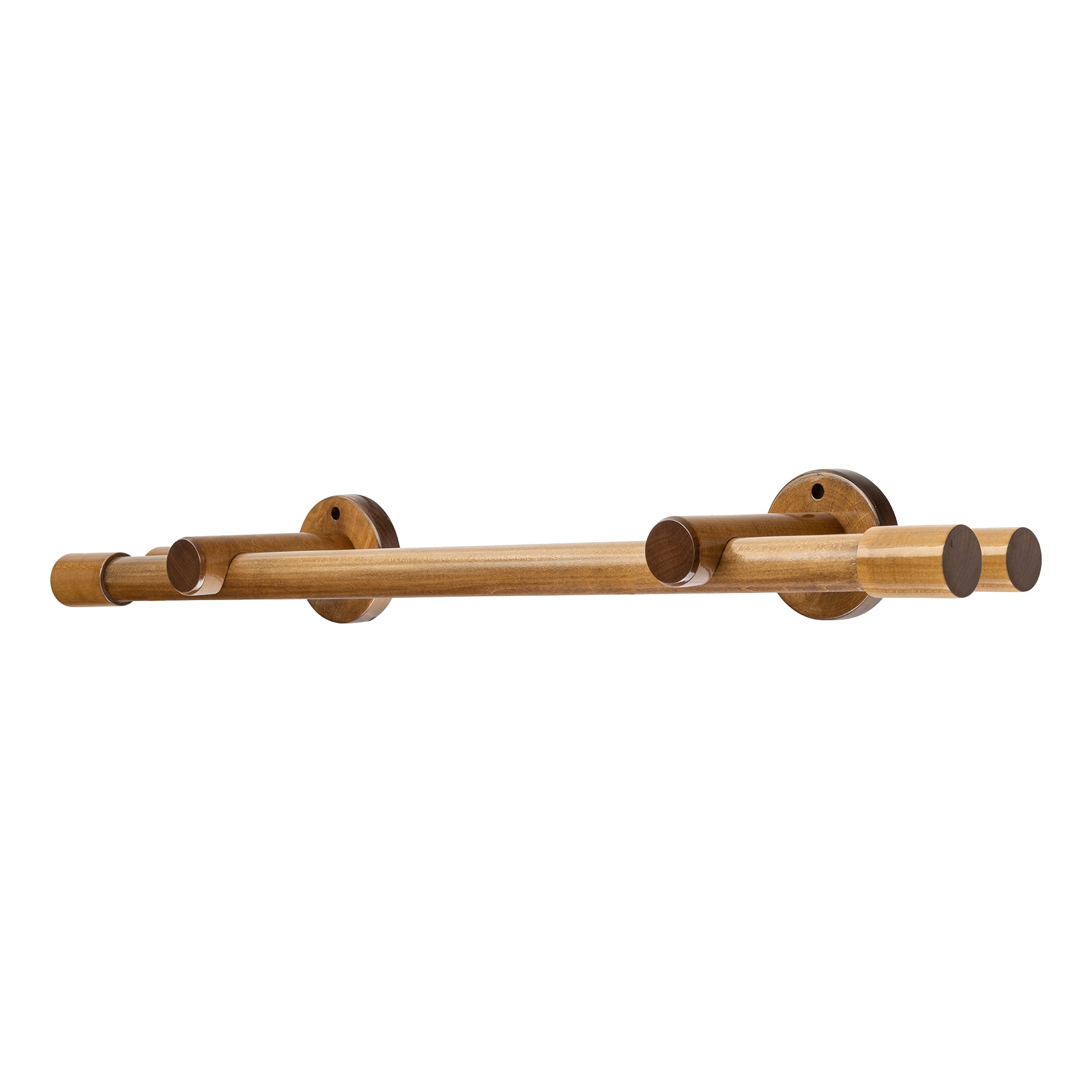 Luna Double 35 mm Wooden Curtain Rod & Track System