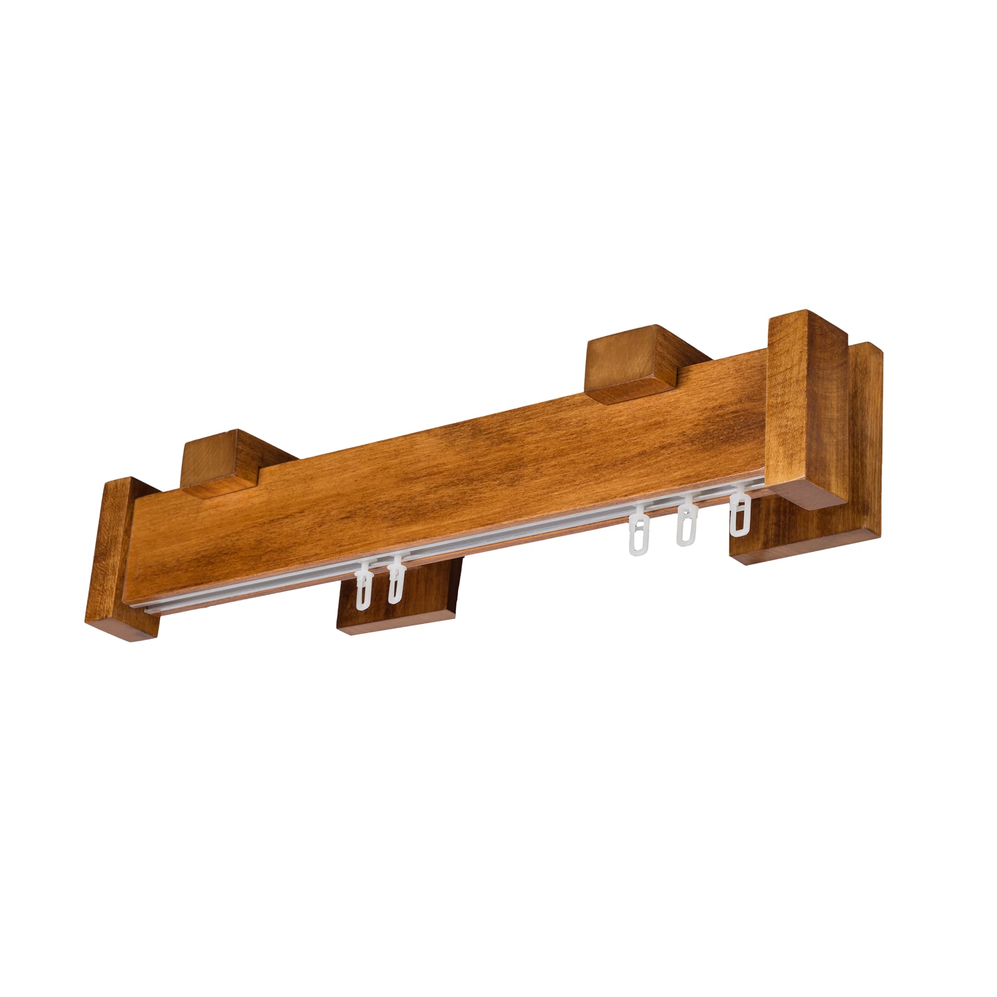 Dalia Wooden Curtain Rod with Aluminum Track