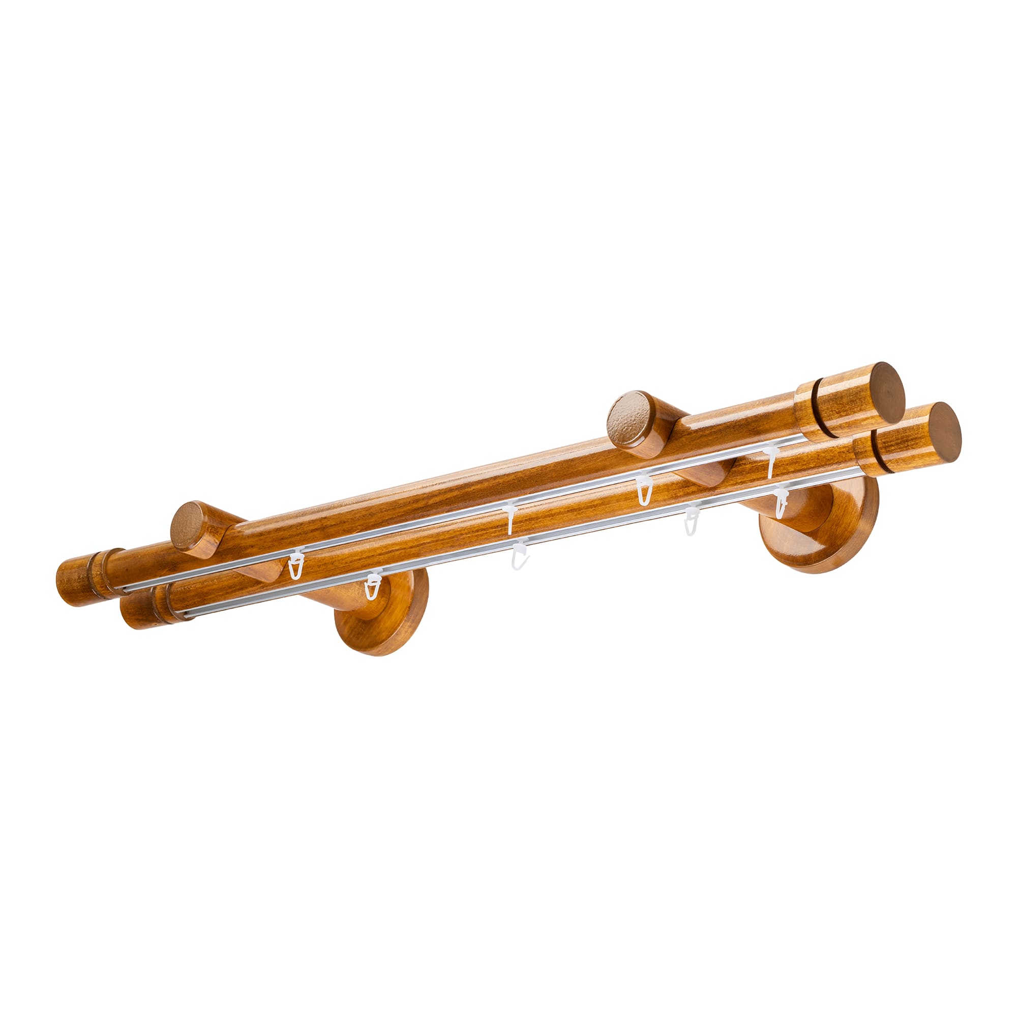 CILINDRU DOUBLE 35 MM WOODEN CURTAIN ROD & ALUMINUM TRACK SYSTEM