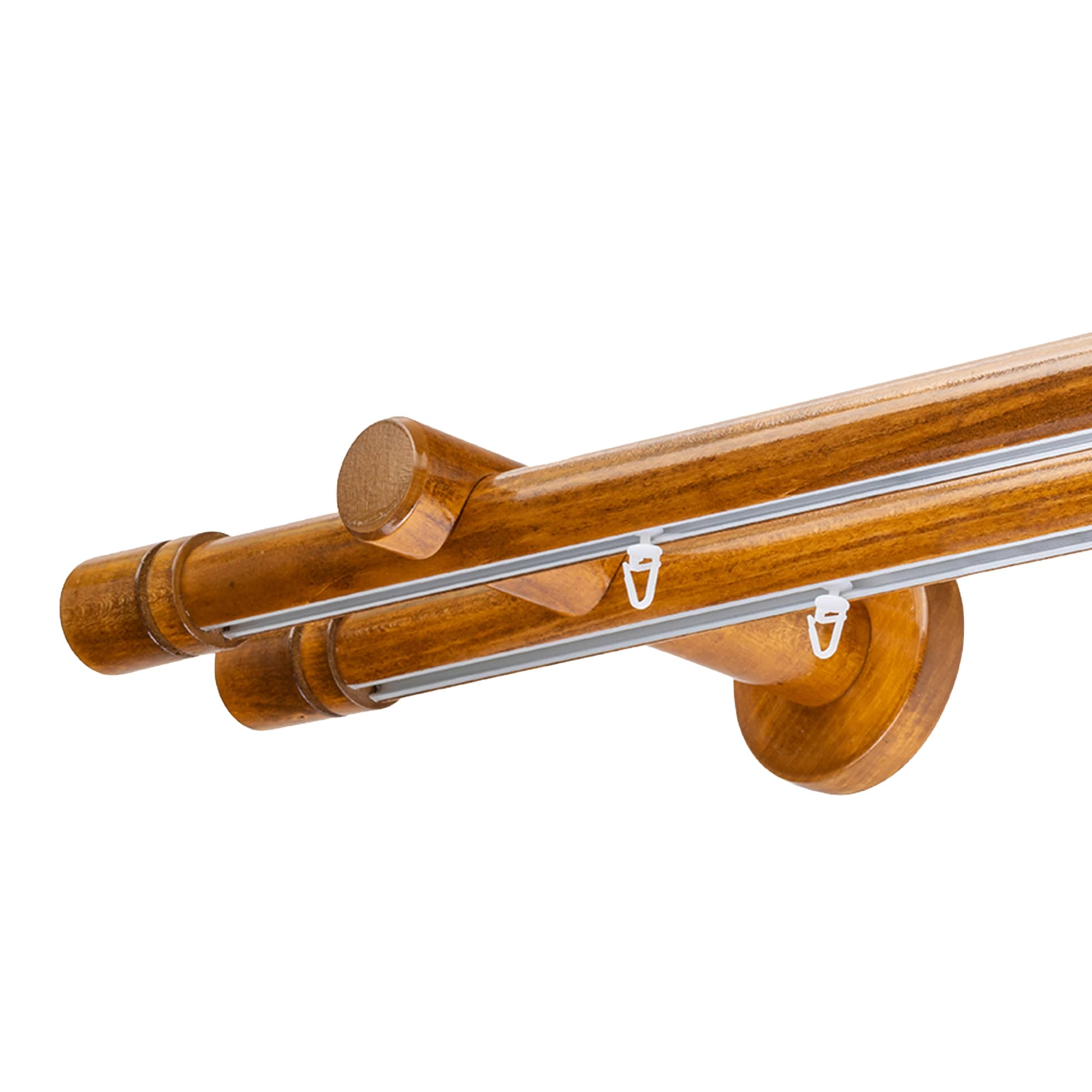 CILINDRU DOUBLE 35 MM WOODEN CURTAIN ROD & ALUMINUM TRACK SYSTEM