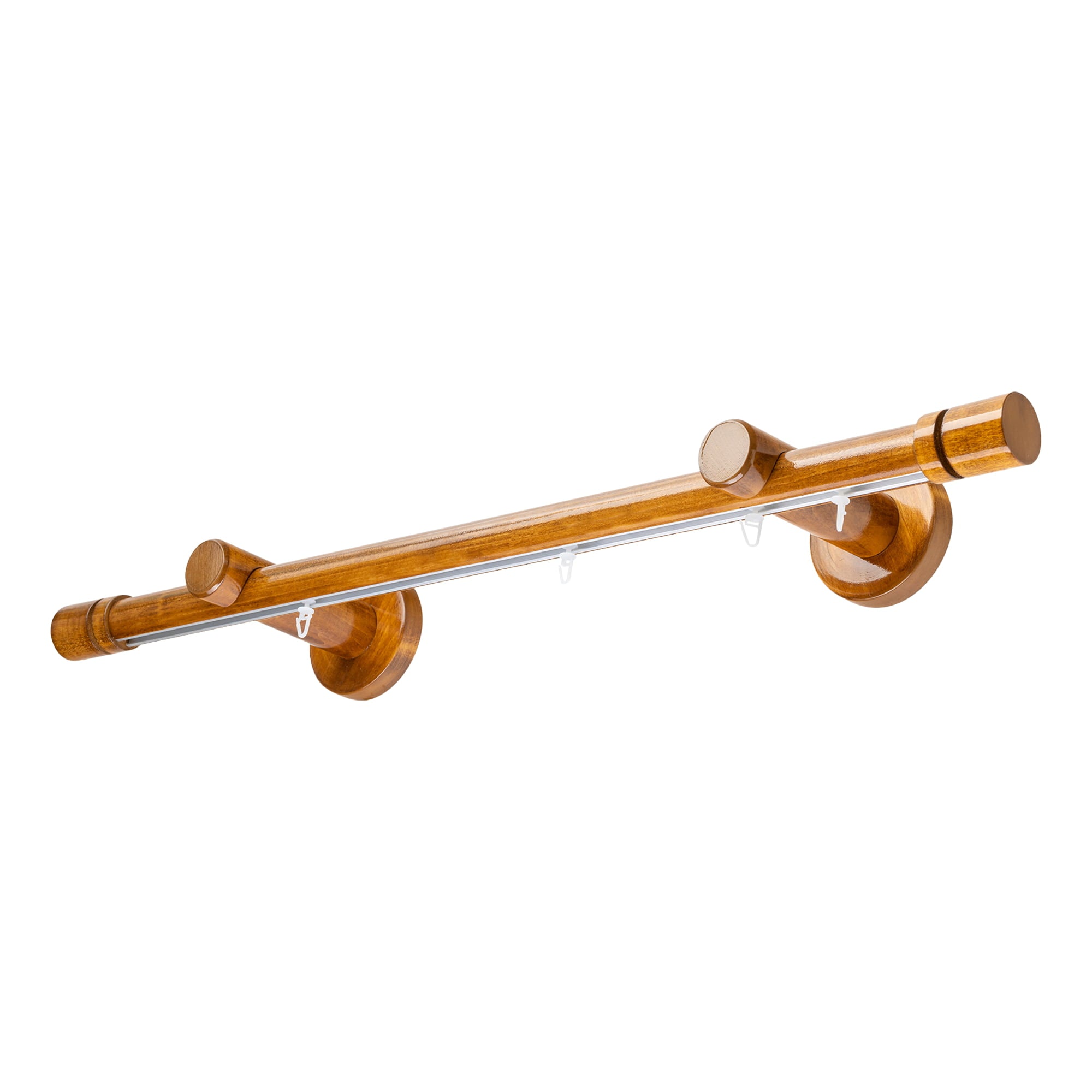 Cilindru Single 35 mm Wooden Curtain Rod & Aluminum Track System