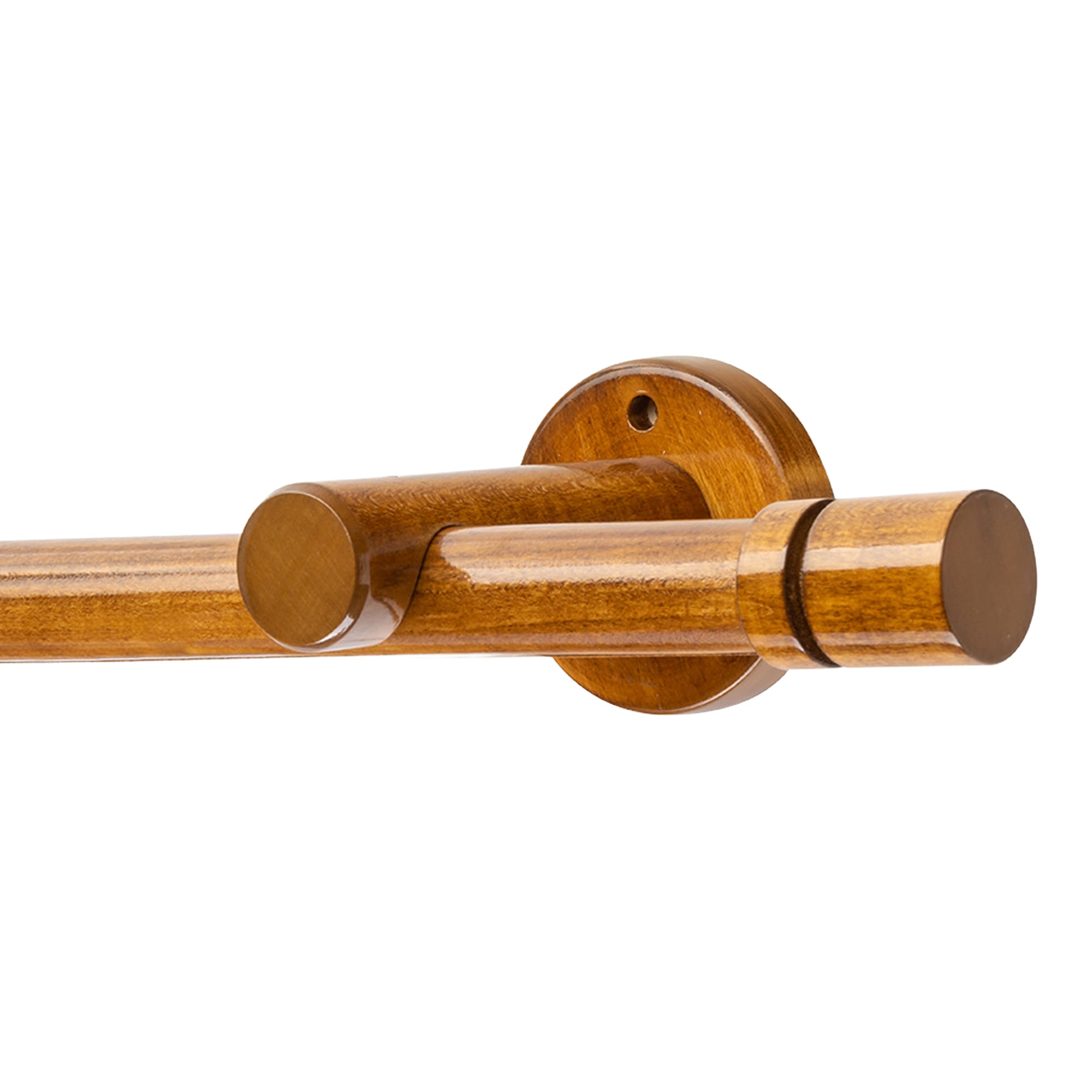 Cilindru Single 35 mm Wooden Curtain Rod & Aluminum Track System