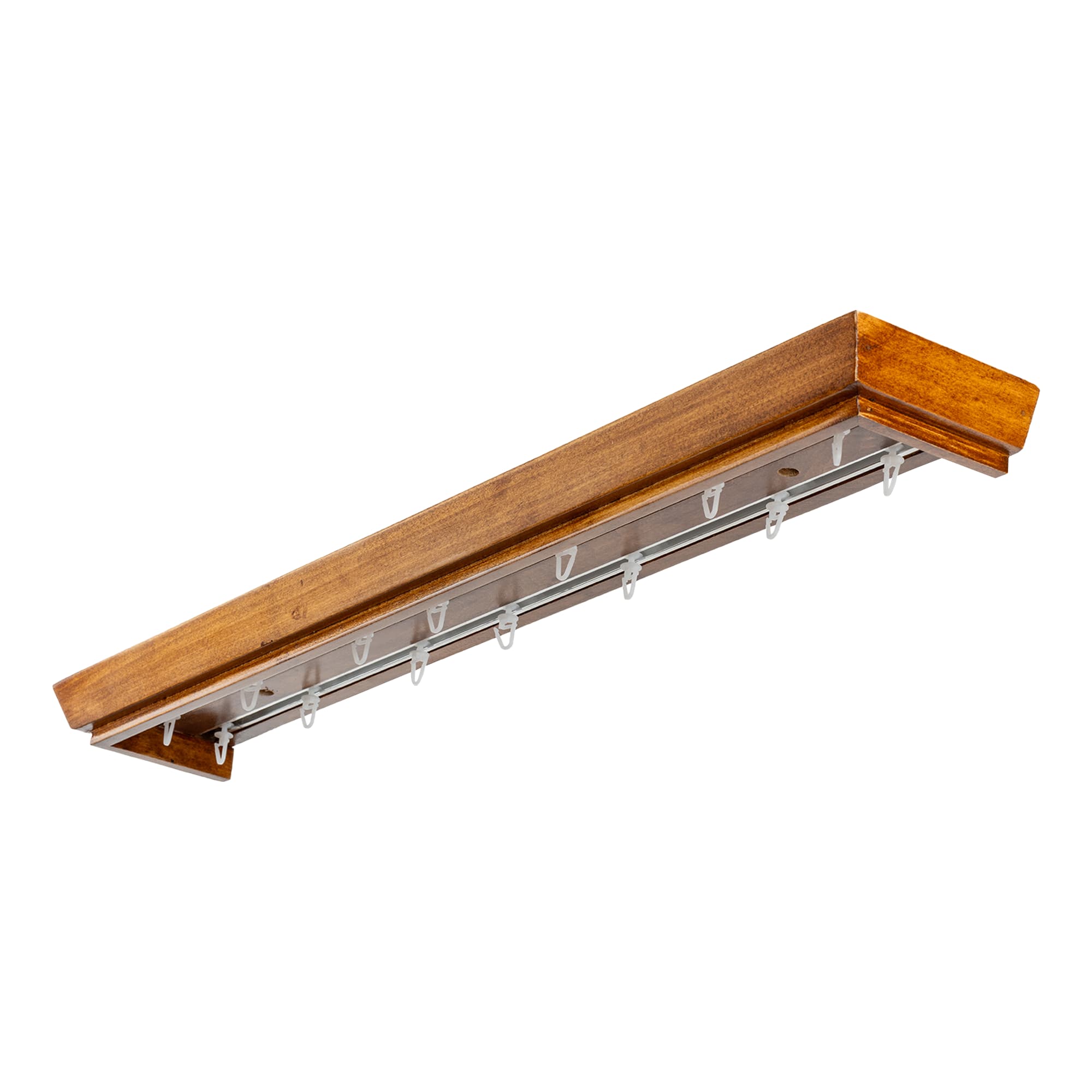 Conic Wooden Curtain Track System with Decorative Valance