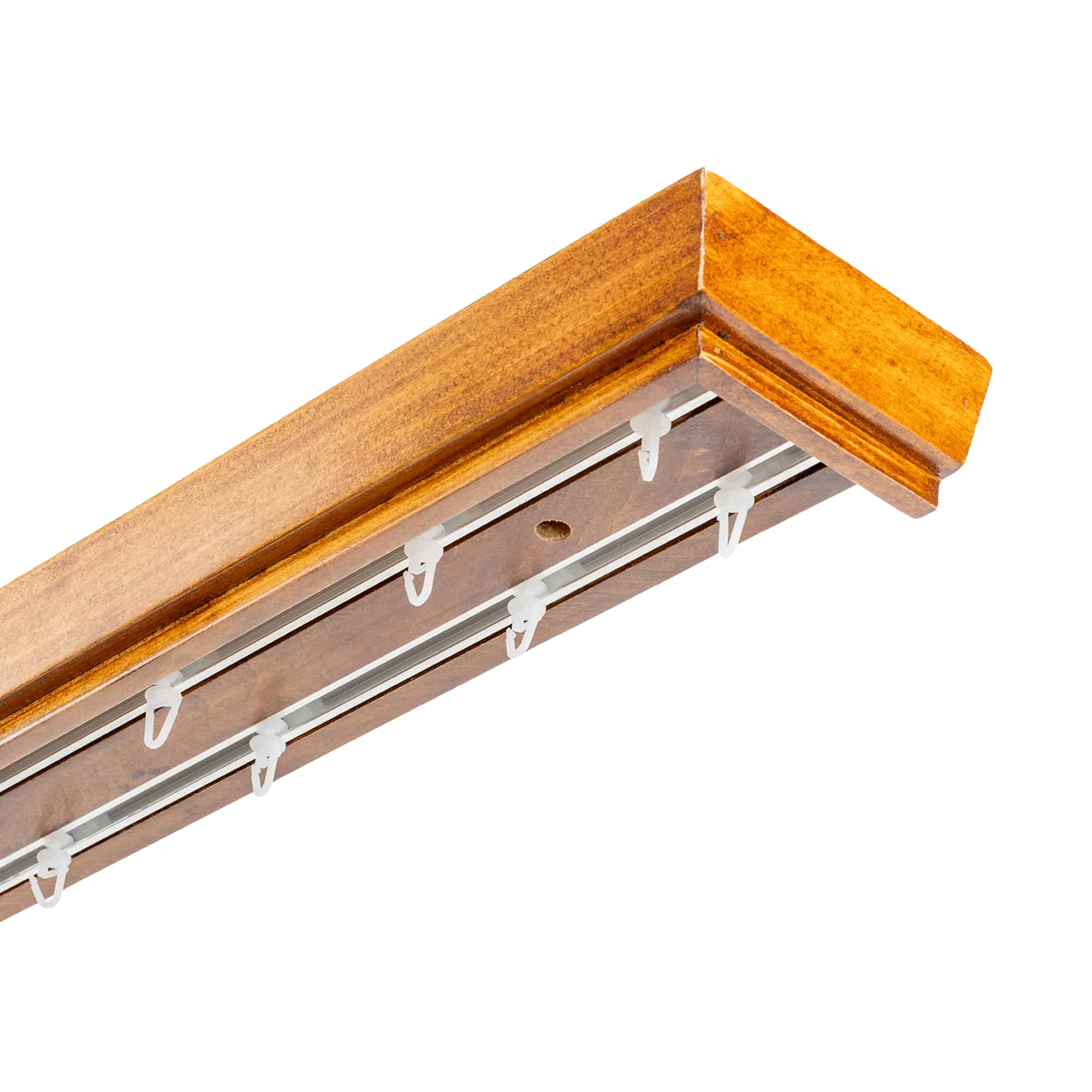 Conic Wooden Curtain Track System with Decorative Valance