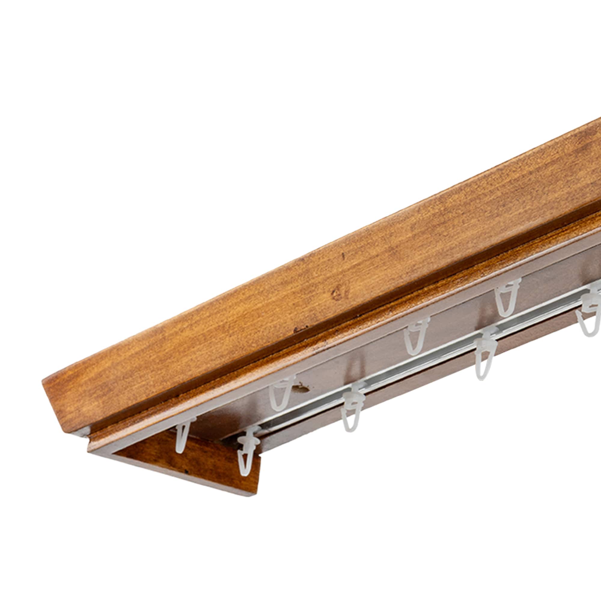 Conic Wooden Curtain Track System with Decorative Valance