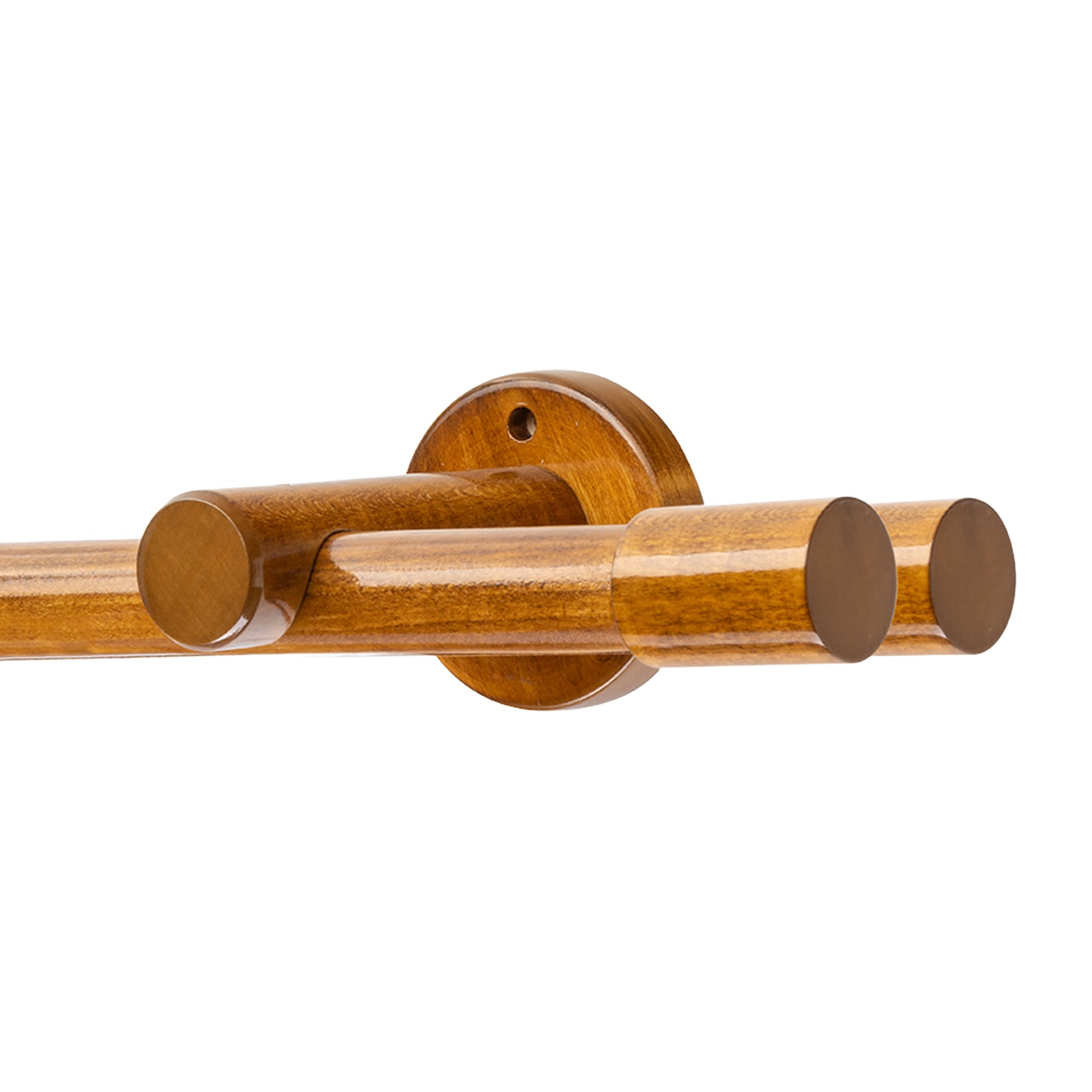 Luna Double 35 mm Wooden Curtain Rod & Track System
