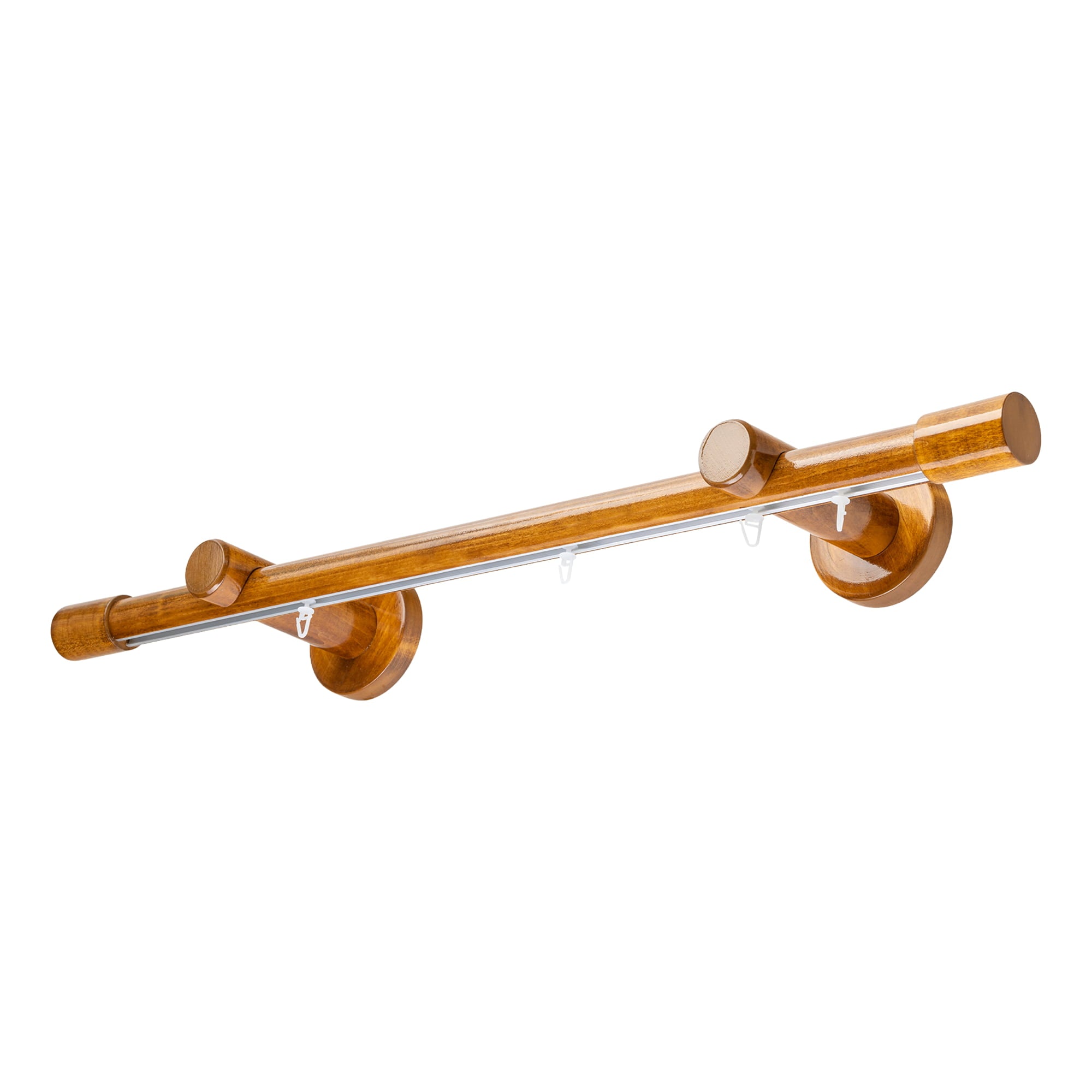 Luna Single 35 mm Wooden Curtain Rod & Track System