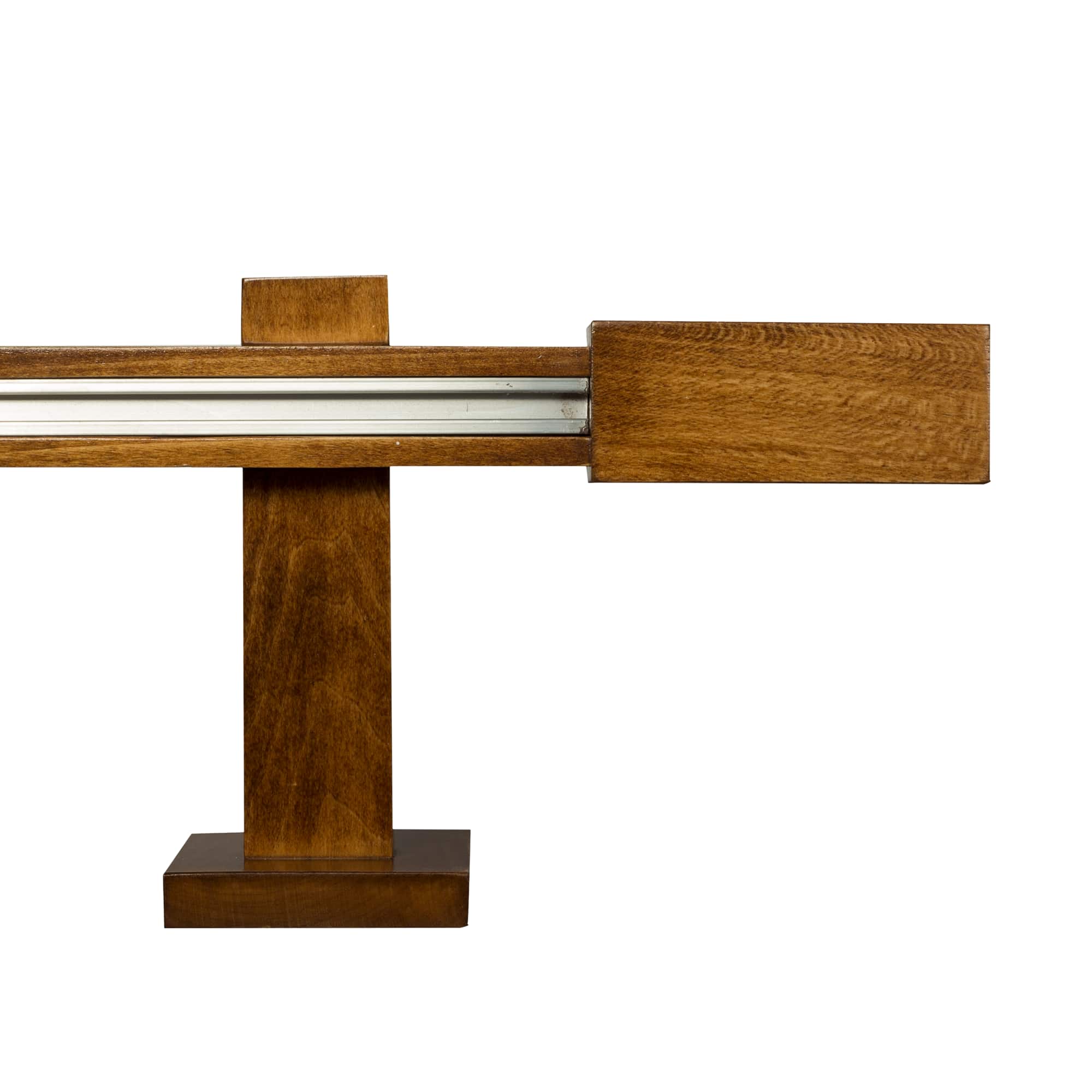 Praga Wooden Curtain Rod with Aluminum Track