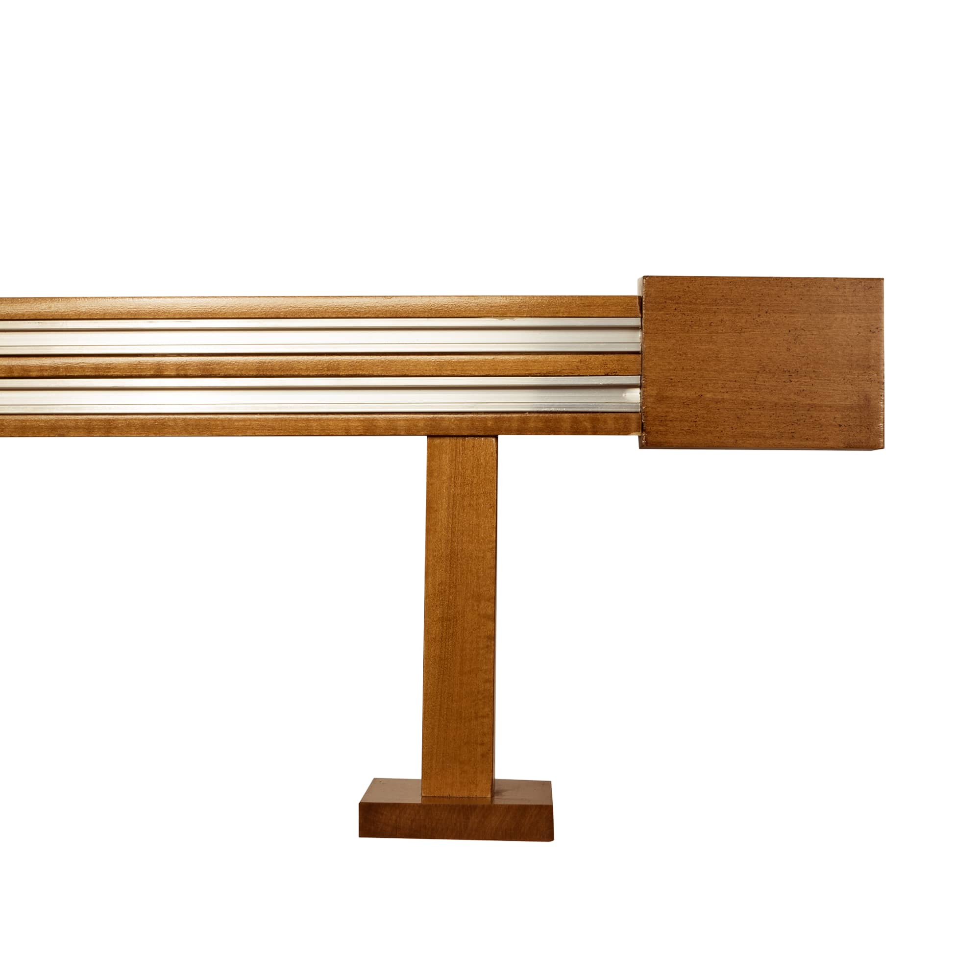 Roma Double Wooden Curtain Rod & Track System for Curtains and Drapes