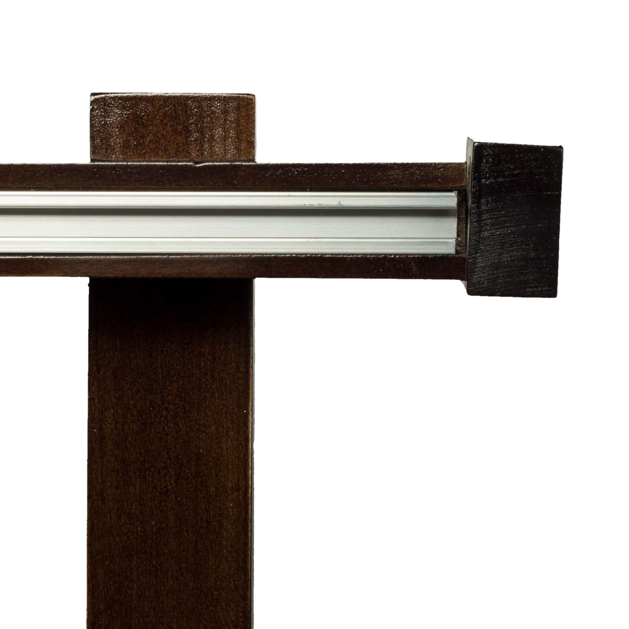 Dalia Wooden Curtain Rod with Aluminum Track